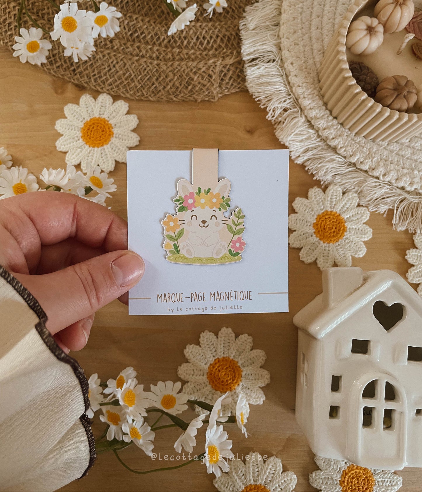 Marque-page magnétique "A cute bunny"