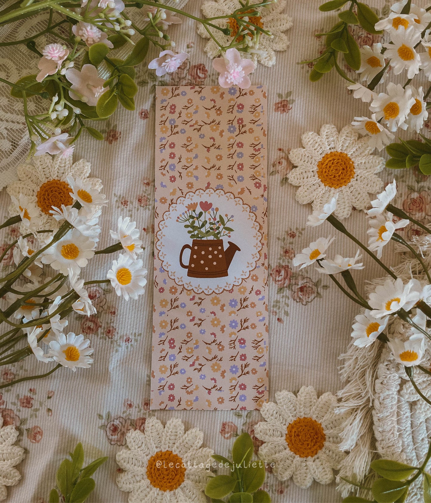Marque-page "Arrosoir fleurit"