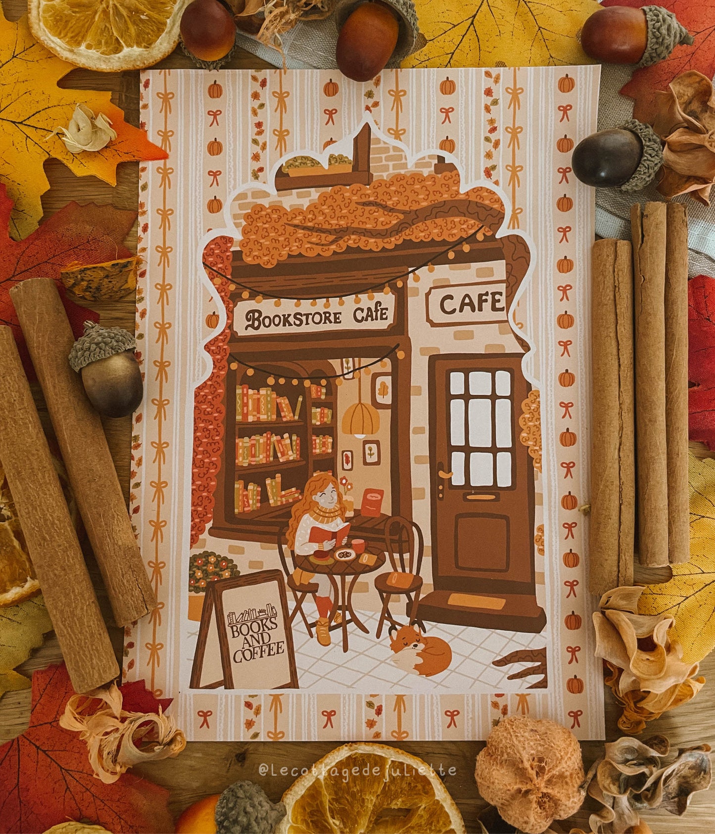 Illustration "Autumn Bookstore"