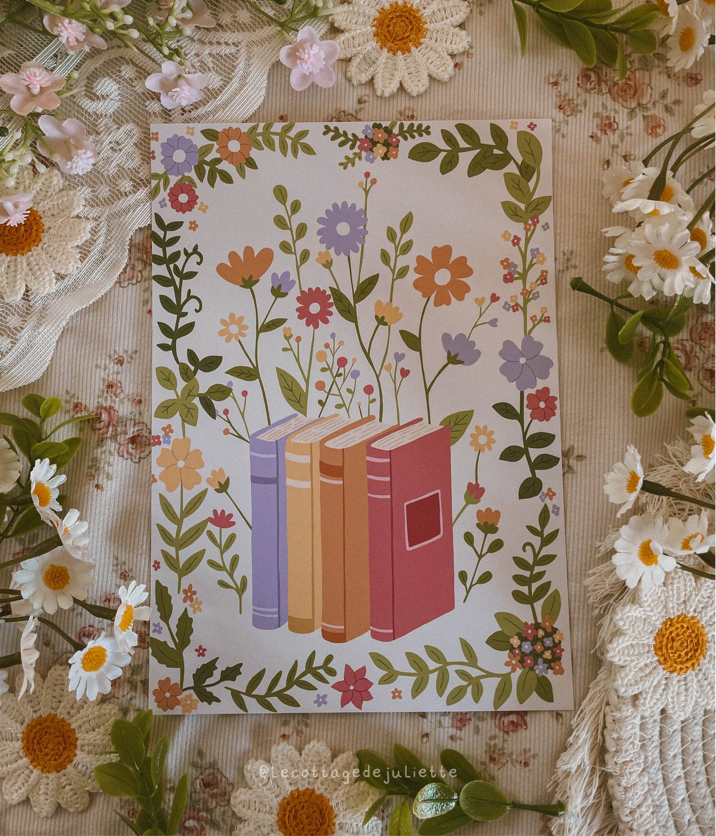 Illustration "Books bloom"
