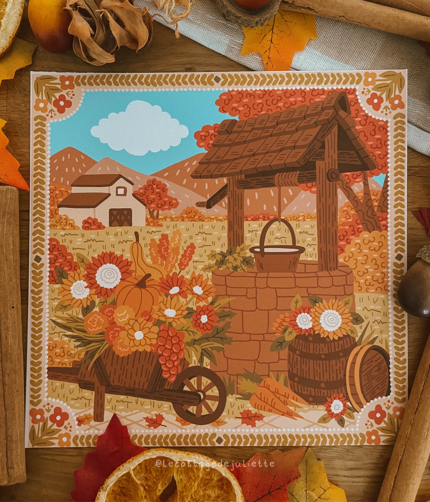 Illustration "Campagne automnale"