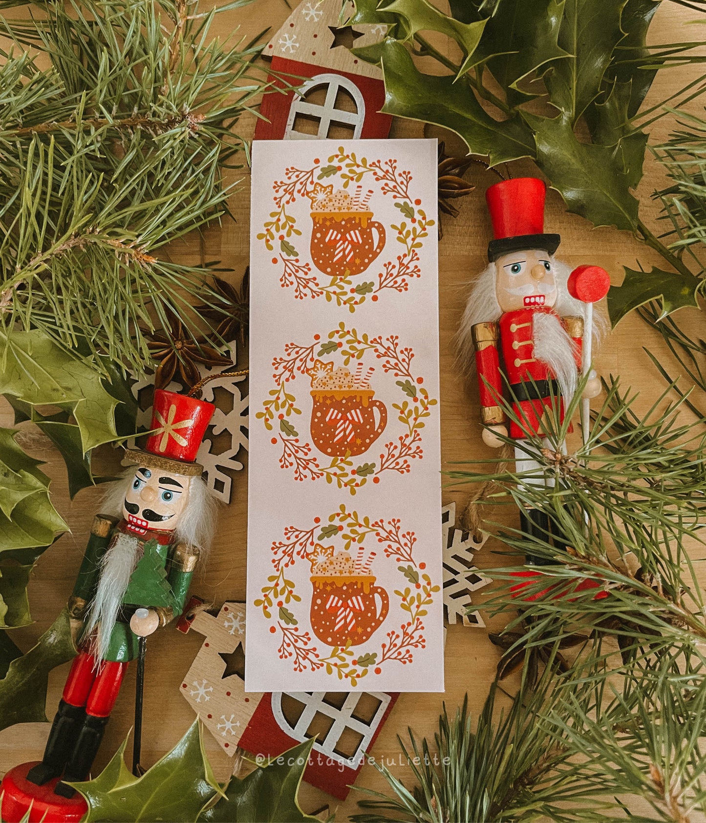 Marque-page "Christmas hot chocolate"
