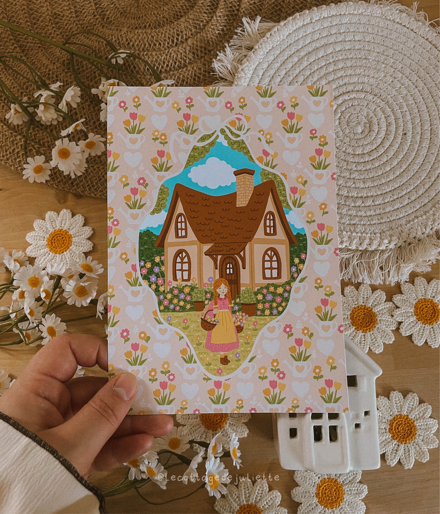 Illustration "Cottage printanier"