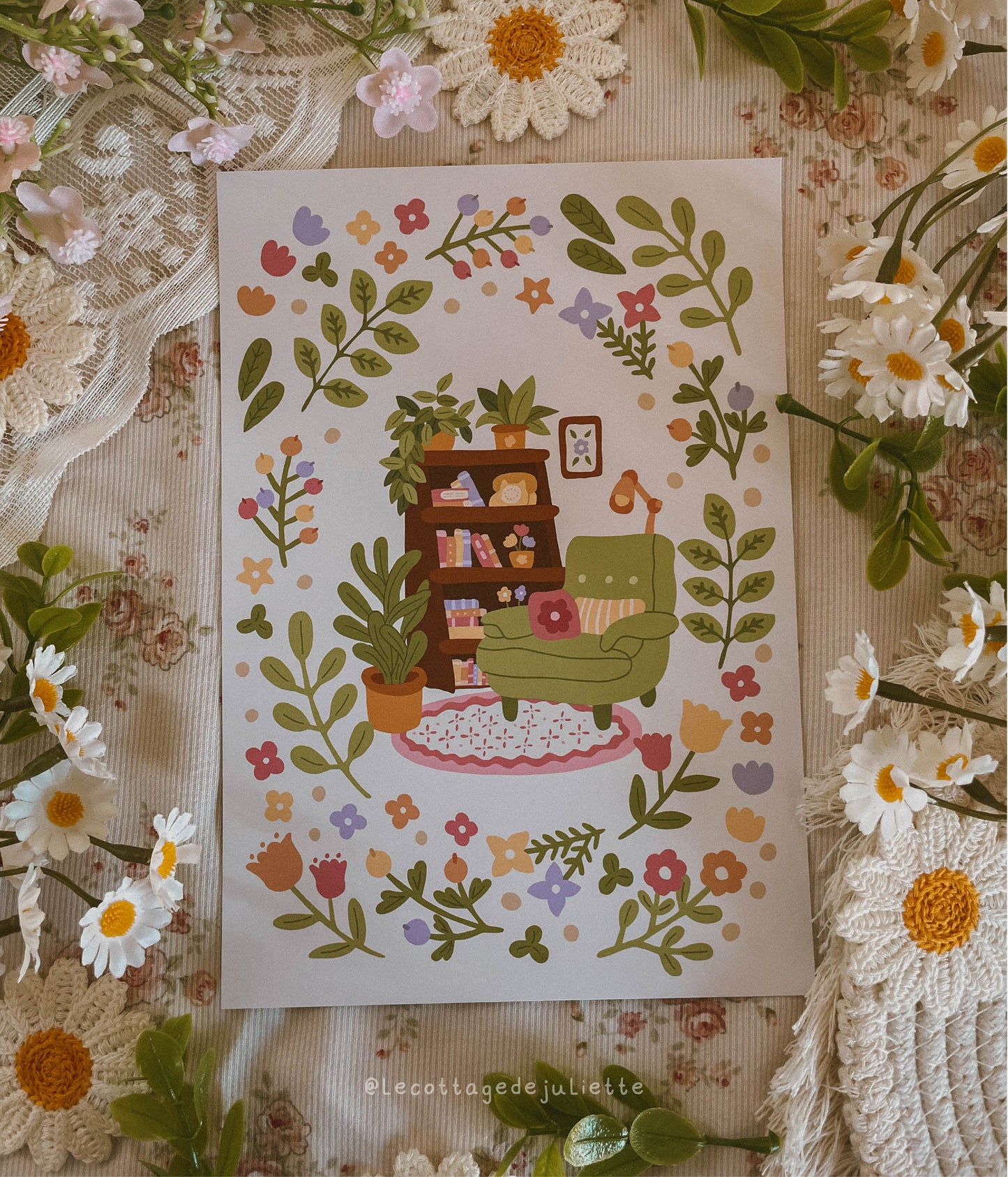 Illustration "Cozy spring corner"