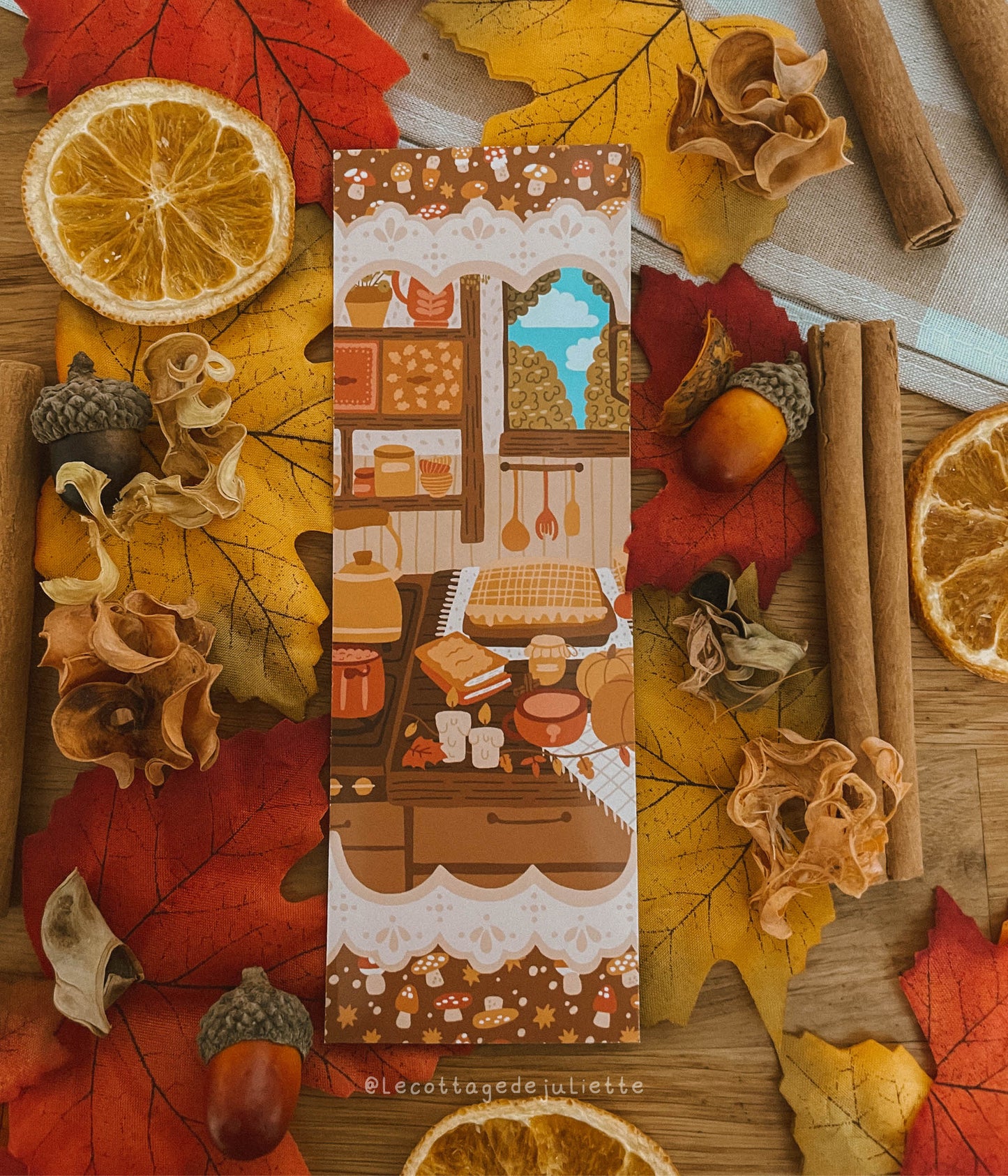 Marque-page "Cuisine d'automne"