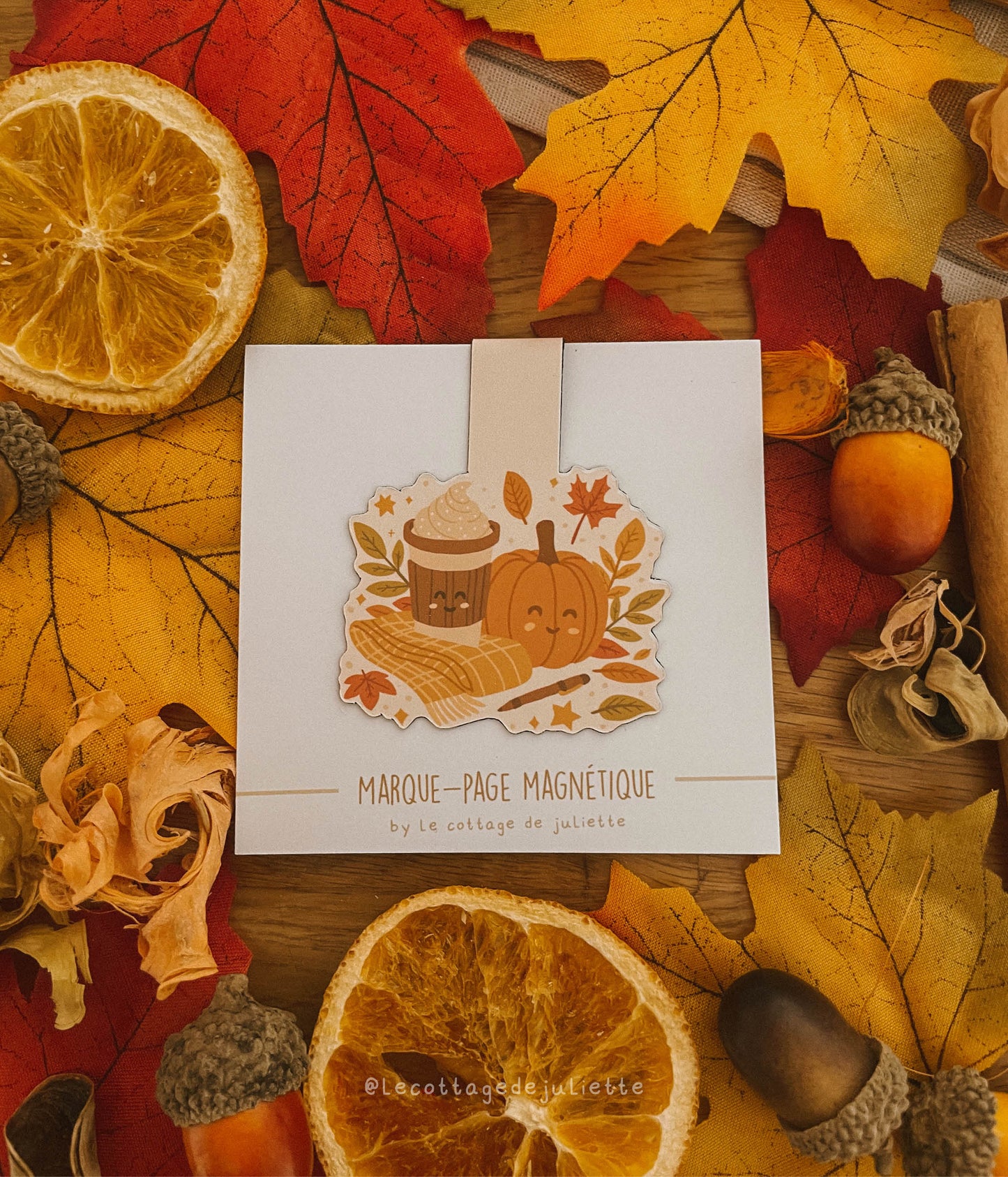 Marque-page magnétique "Cute Autumn"