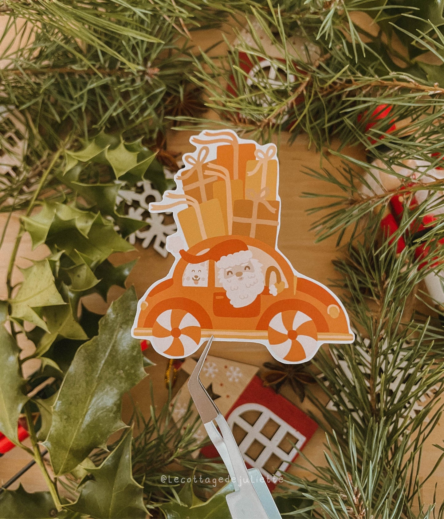 Sticker "En route pour Noël"