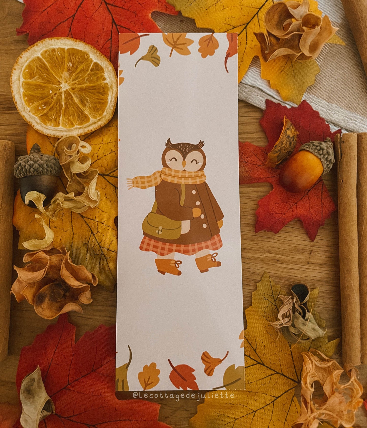 Marque-page "En route vers l'automne"