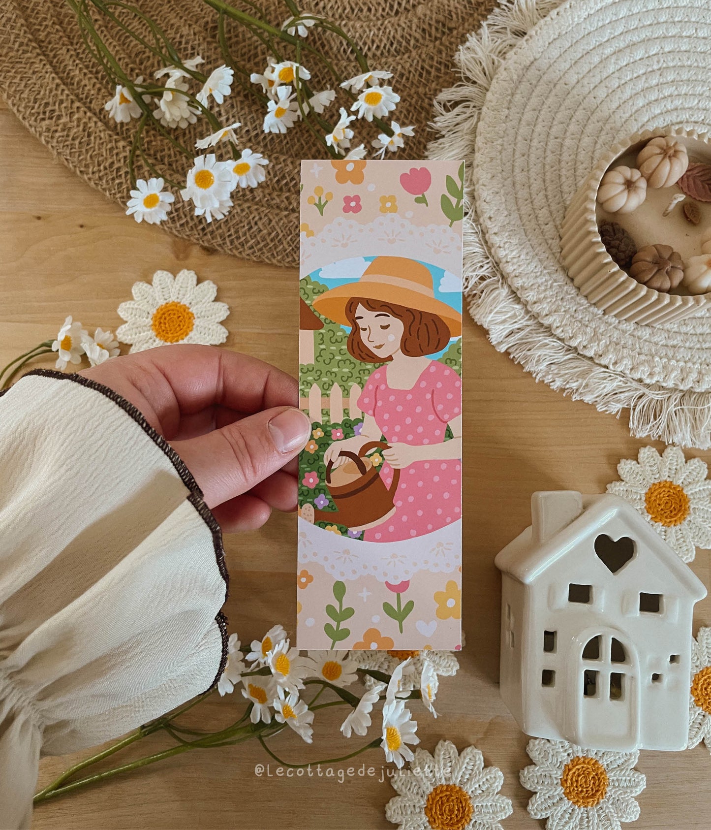 Marque-page "Jardinage du printemps"