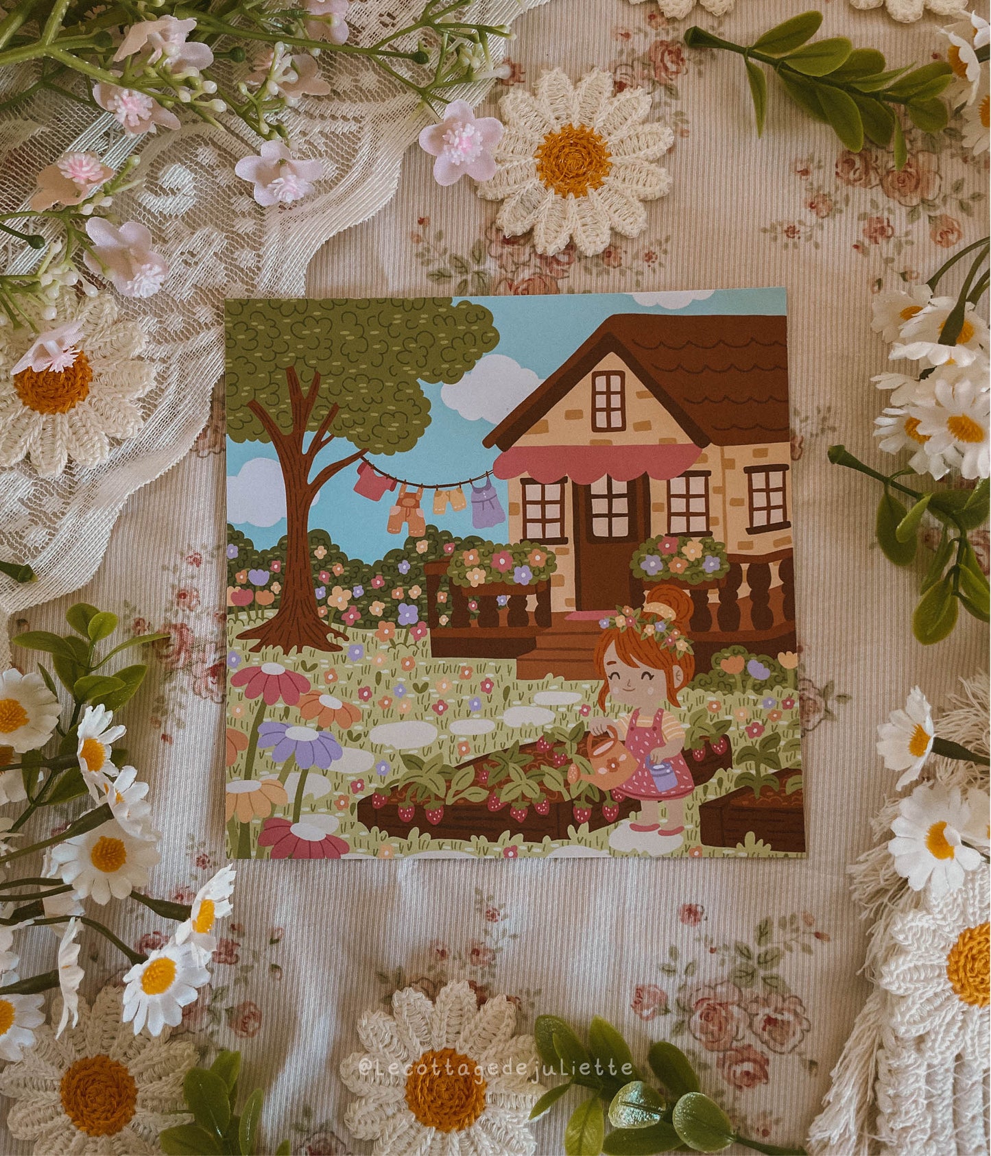 Illustration "Jardinage du printemps"