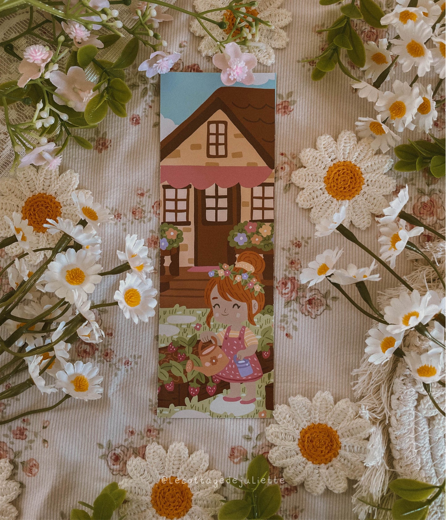 Marque-page "Jardinage du printemps"