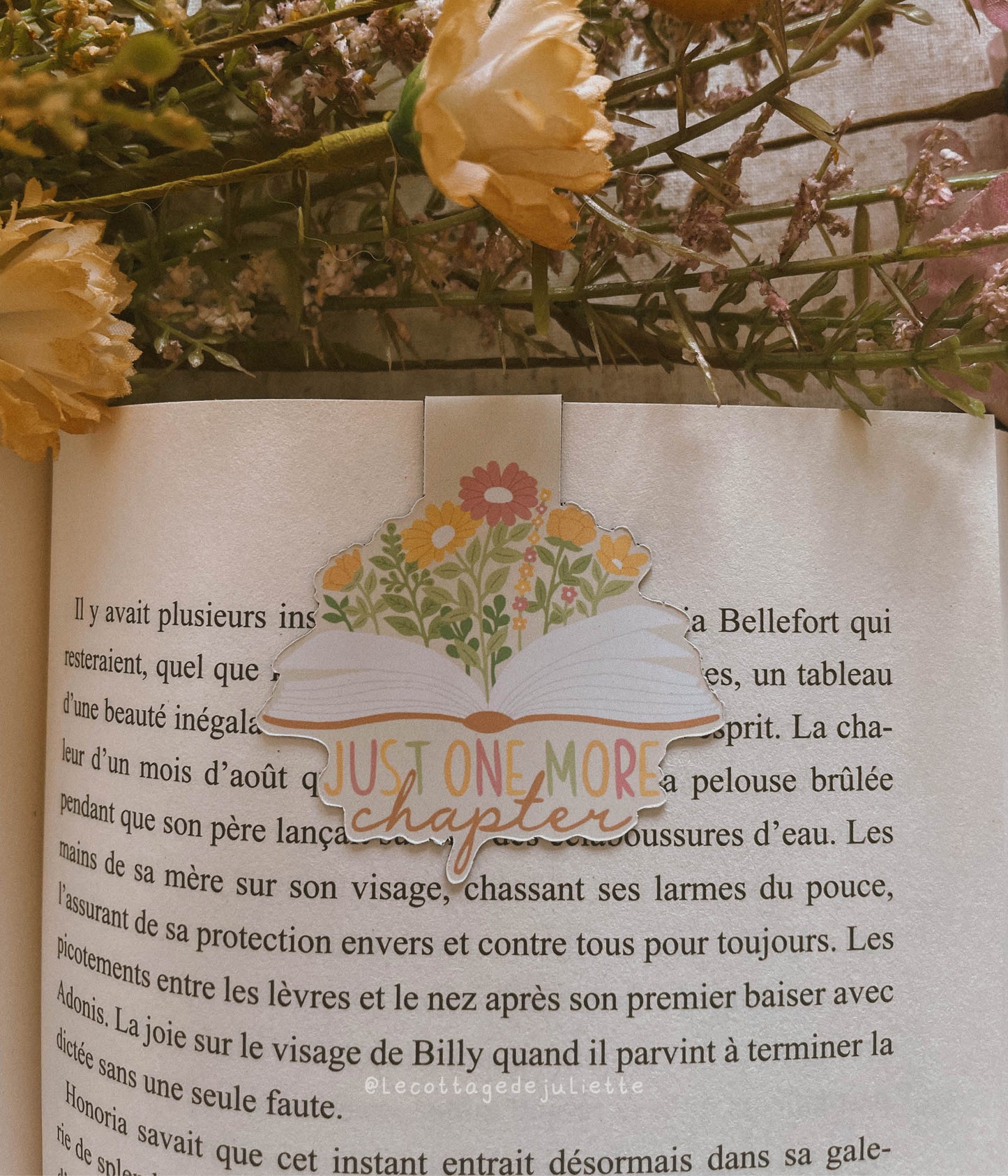 Marque-page magnétique "Just one more chapter"