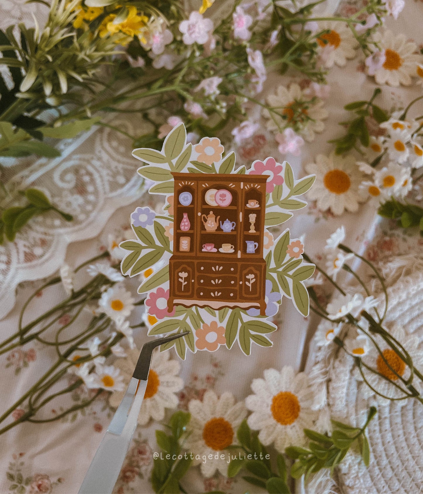 Sticker "L'armoire fleurit"