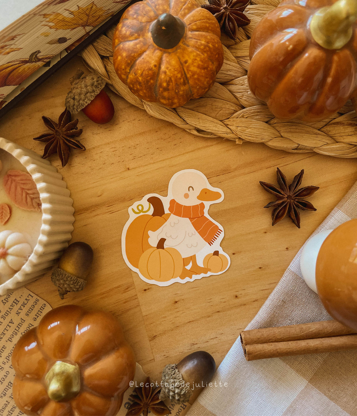 Sticker "L'oie en automne"