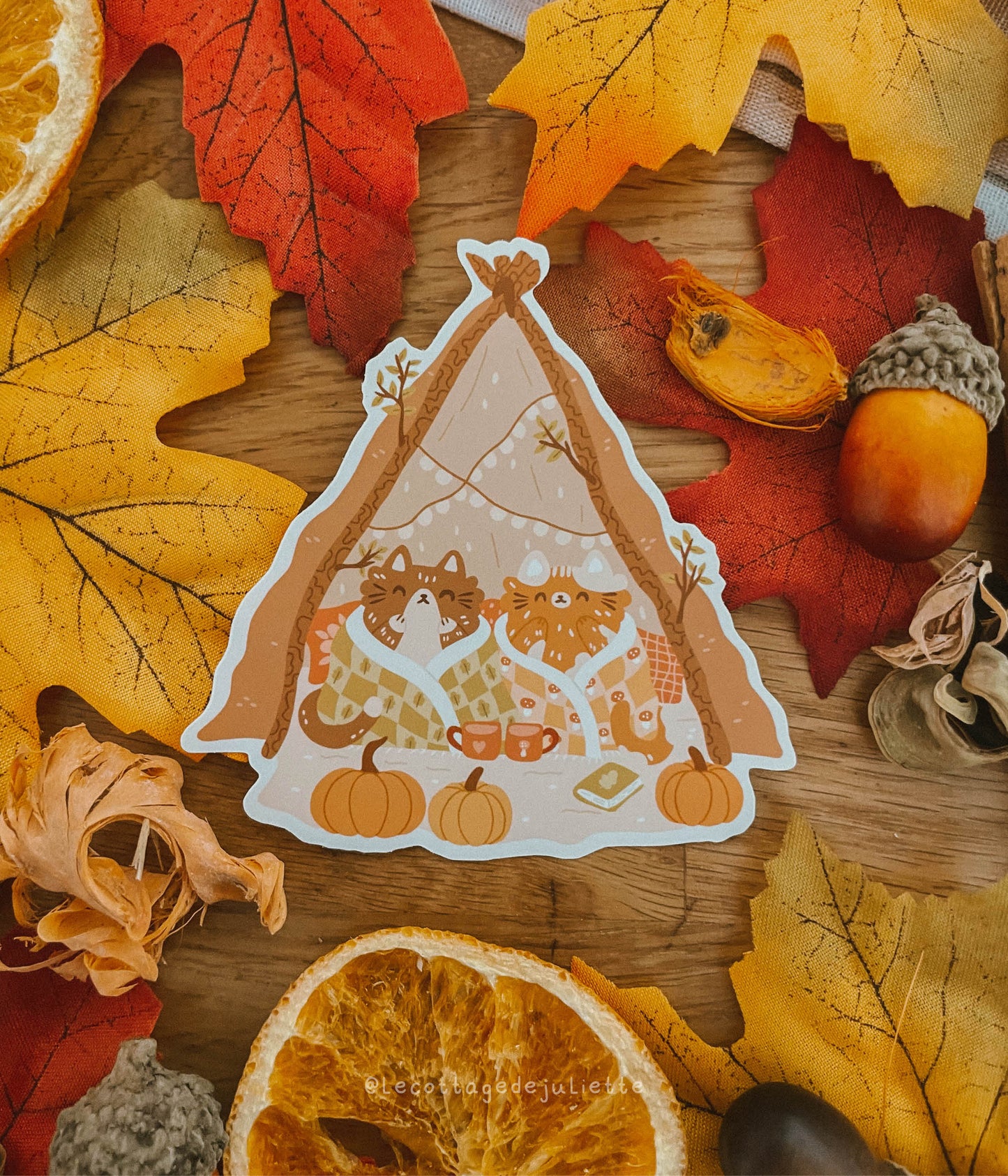 Sticker "La cabane des chats"
