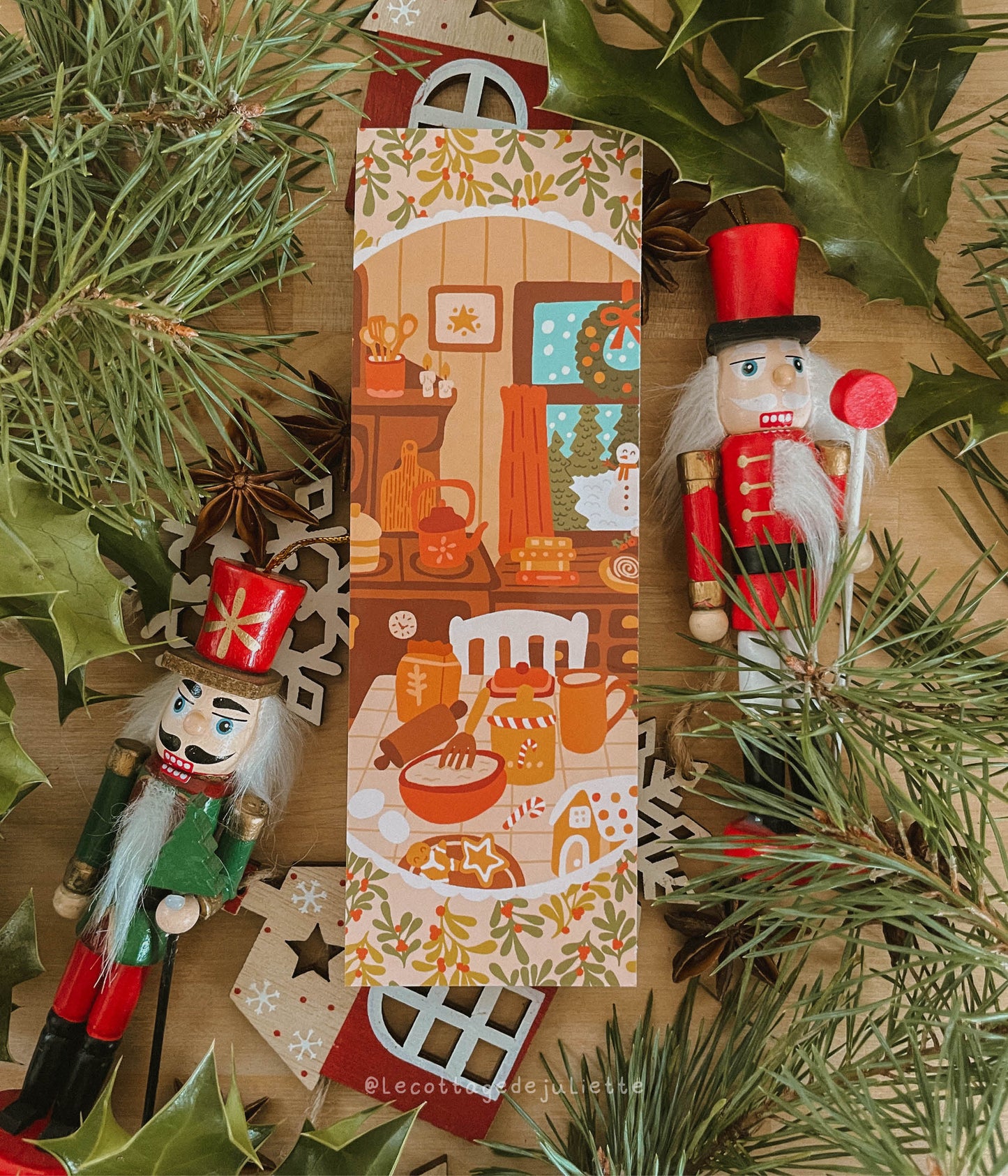 Marque-page "La cuisine de Noël"