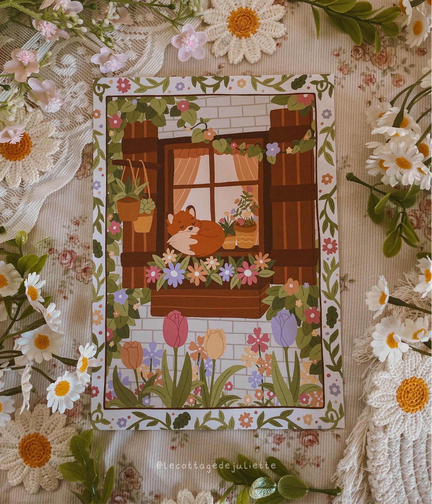 Illustration "La fenêtre du printemps"