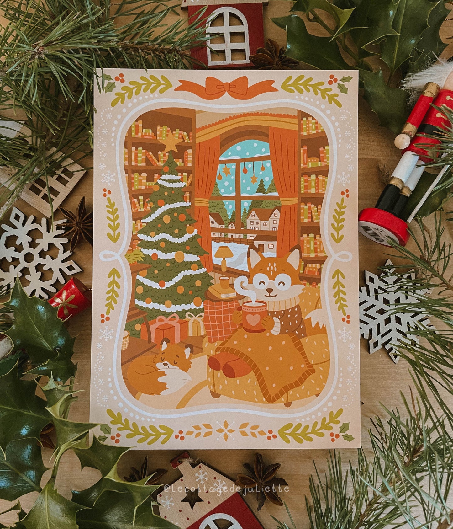 Illustration "La journée de Noël du renard"
