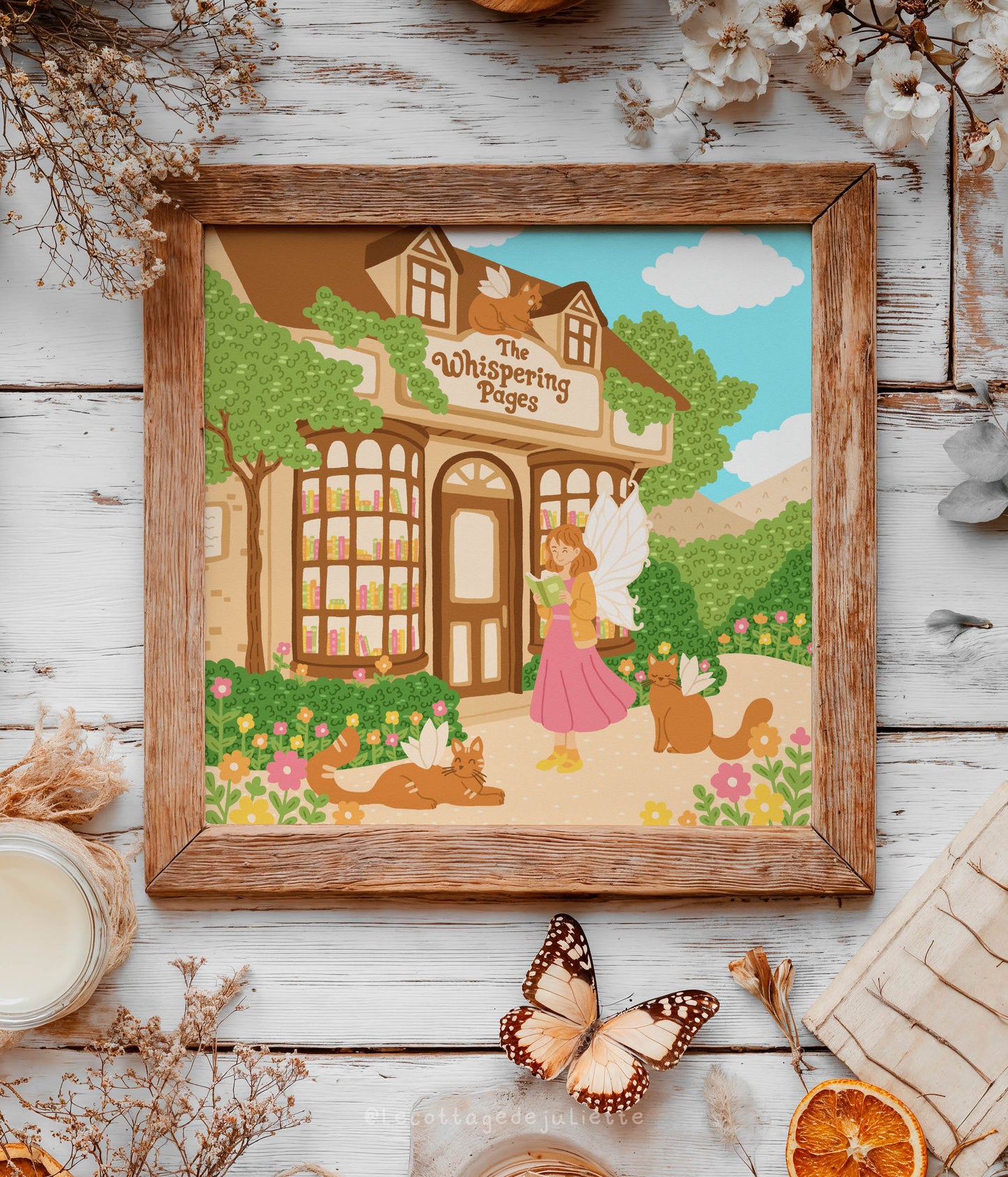 Illustration "La librairie des fées"
