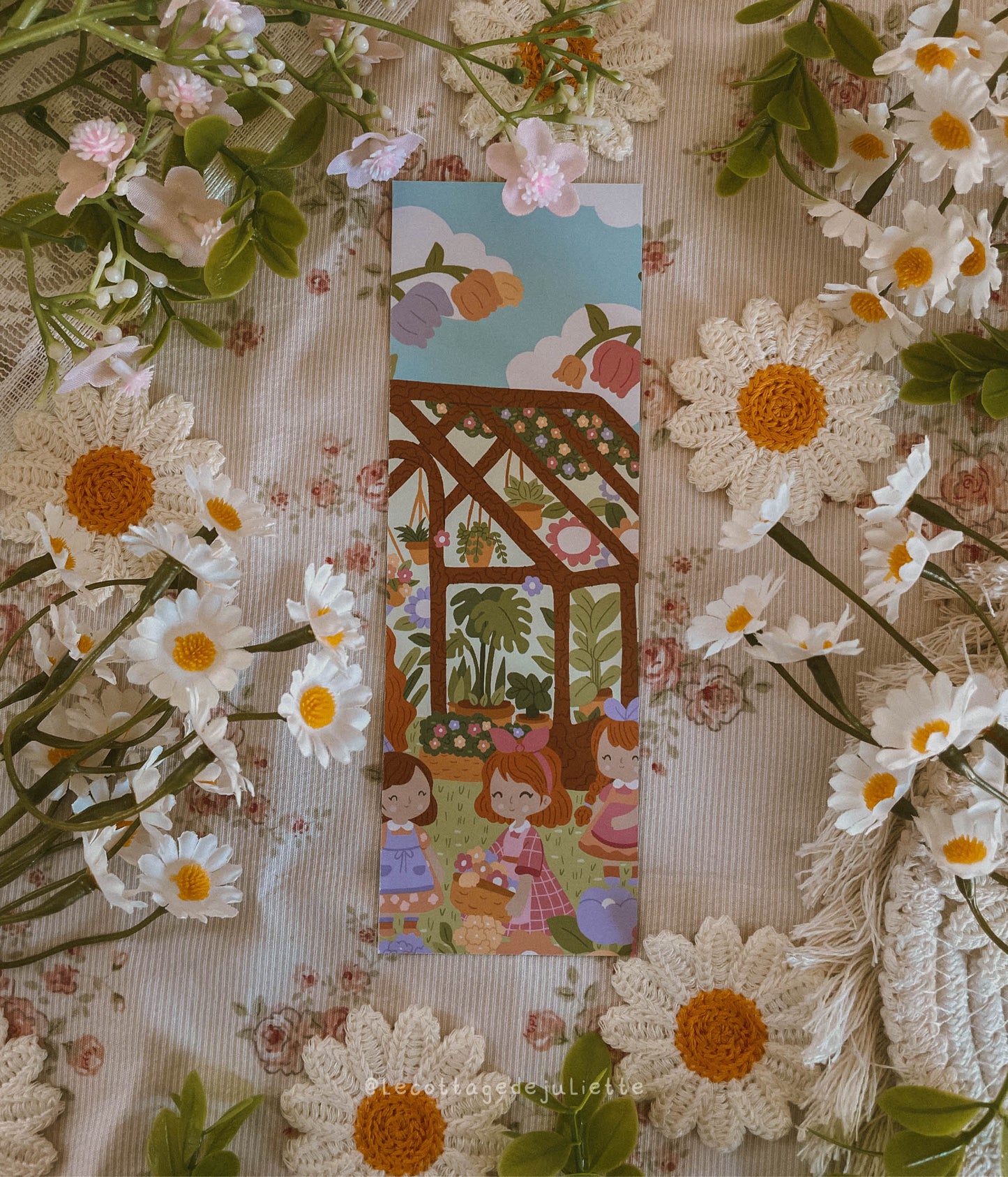 Marque-page "La serre printanière"