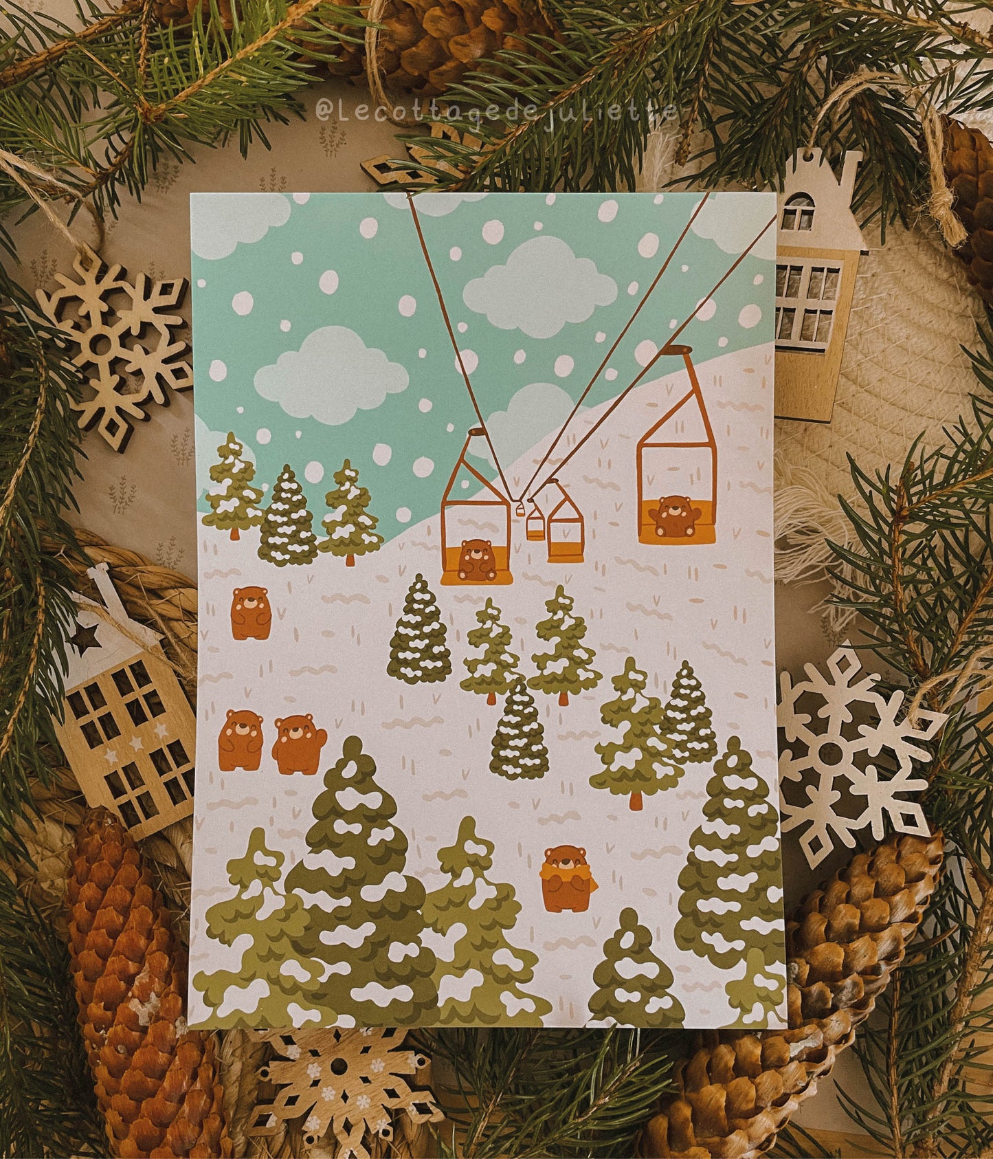 Illustration "La station de ski"