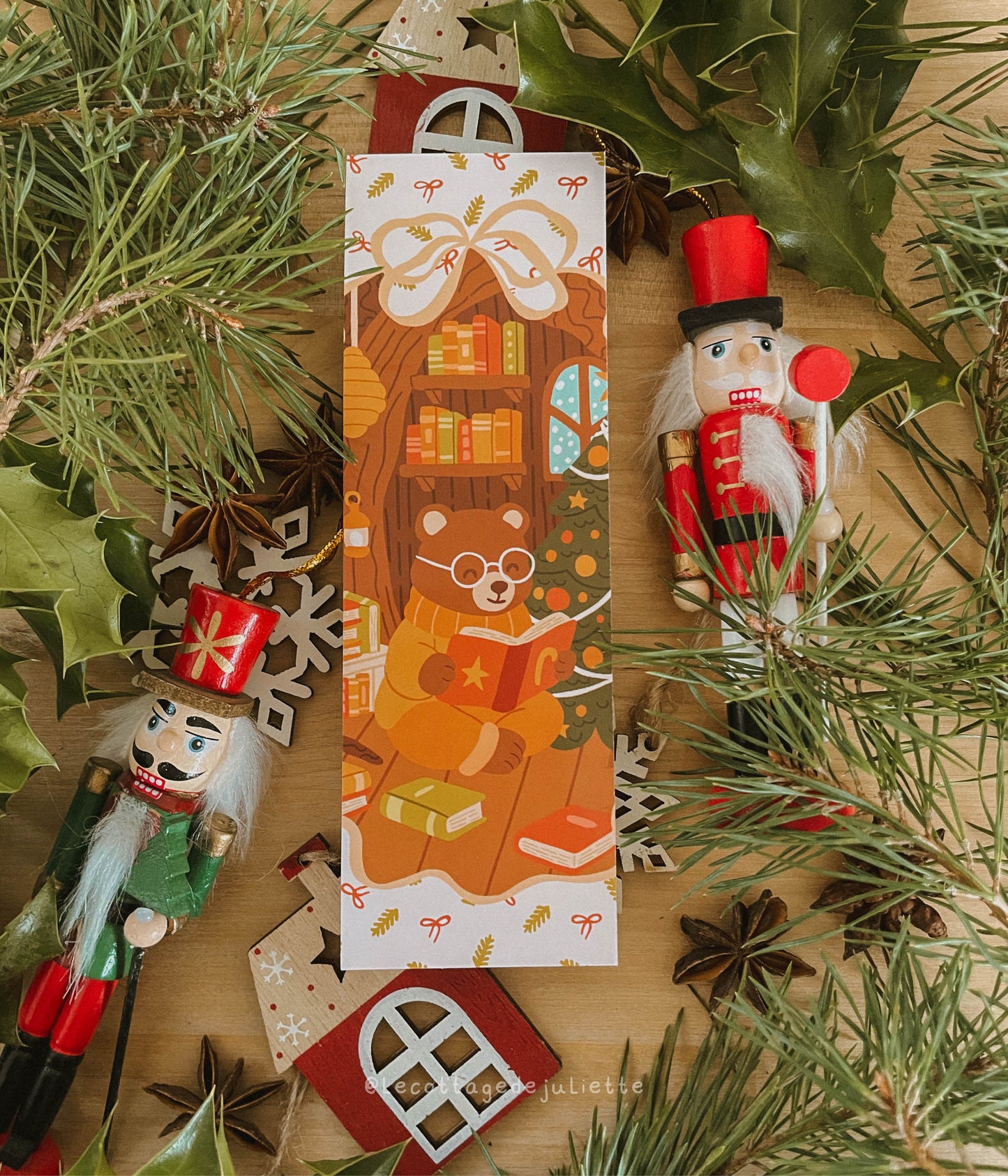 Marque-page "Le Noël de l'ours"