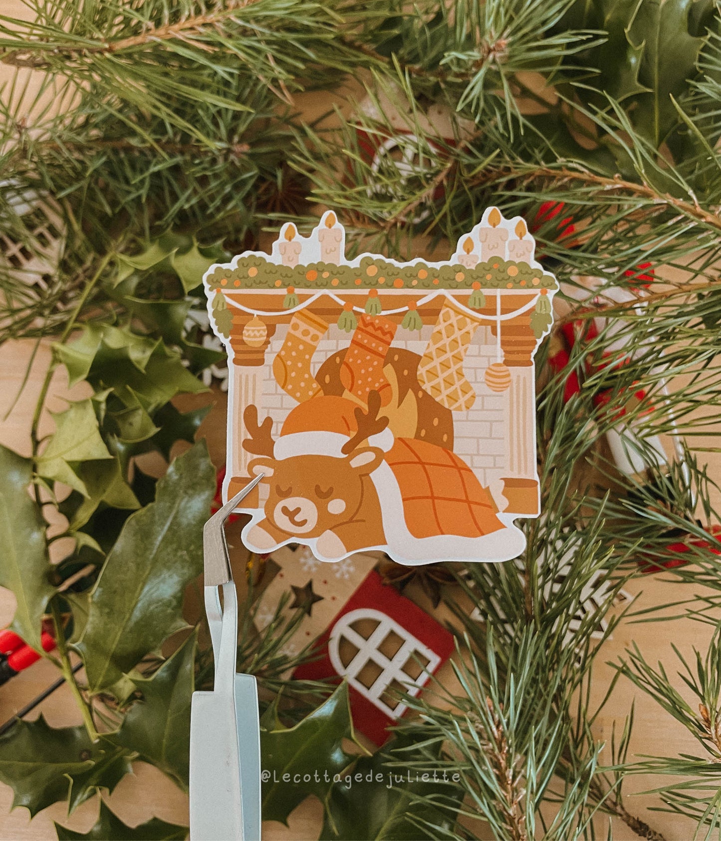 Sticker "Le Noël du renne"