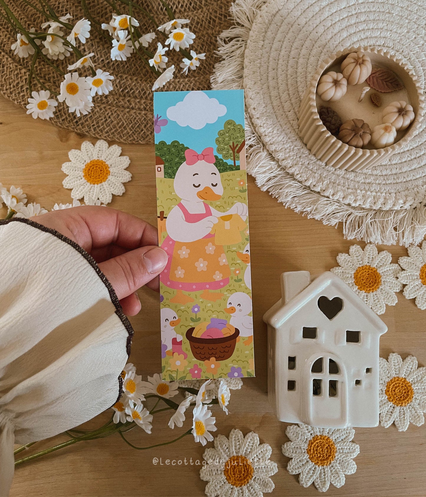 Marque-page "Le linge des oies"