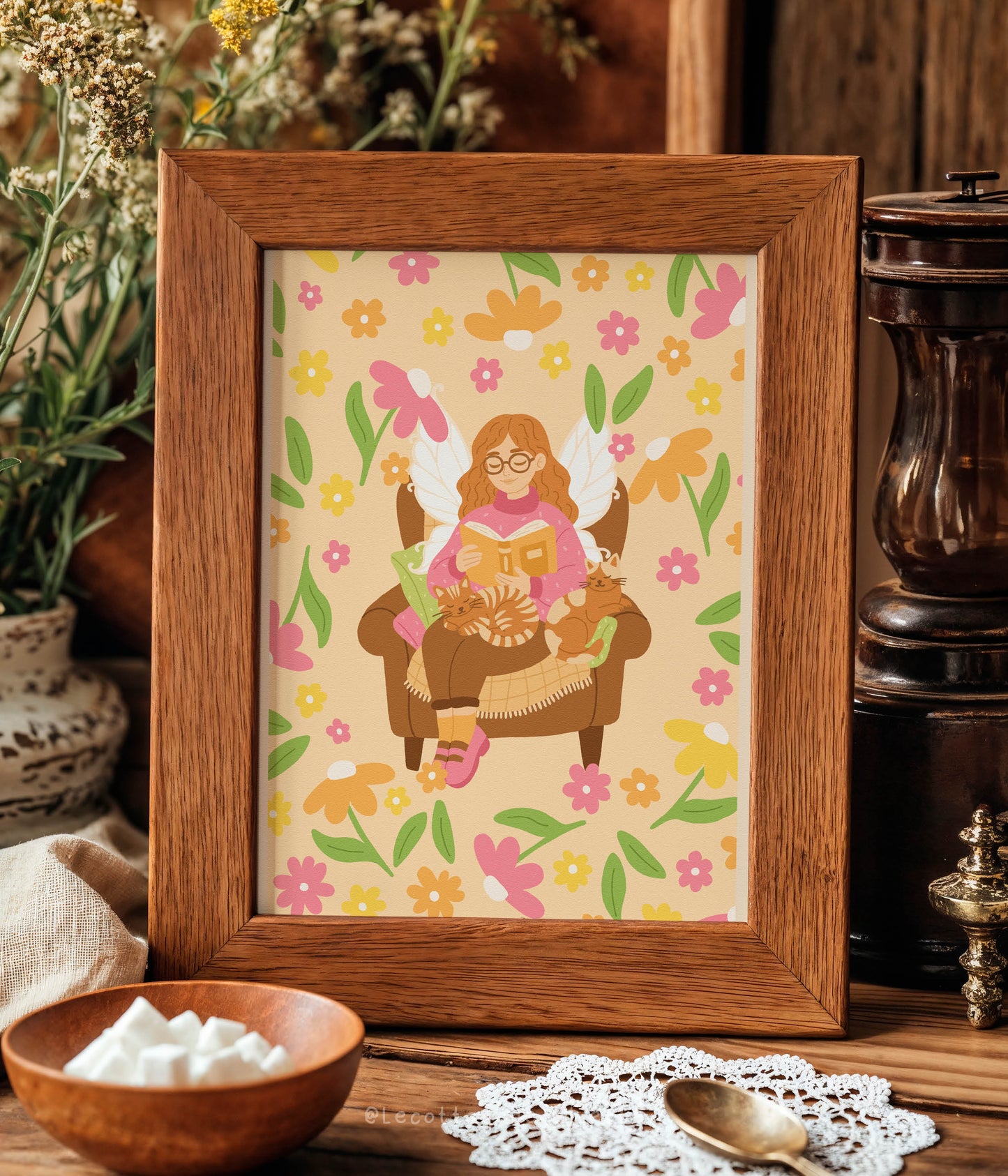 Illustration "Le moment cosy de la fée"