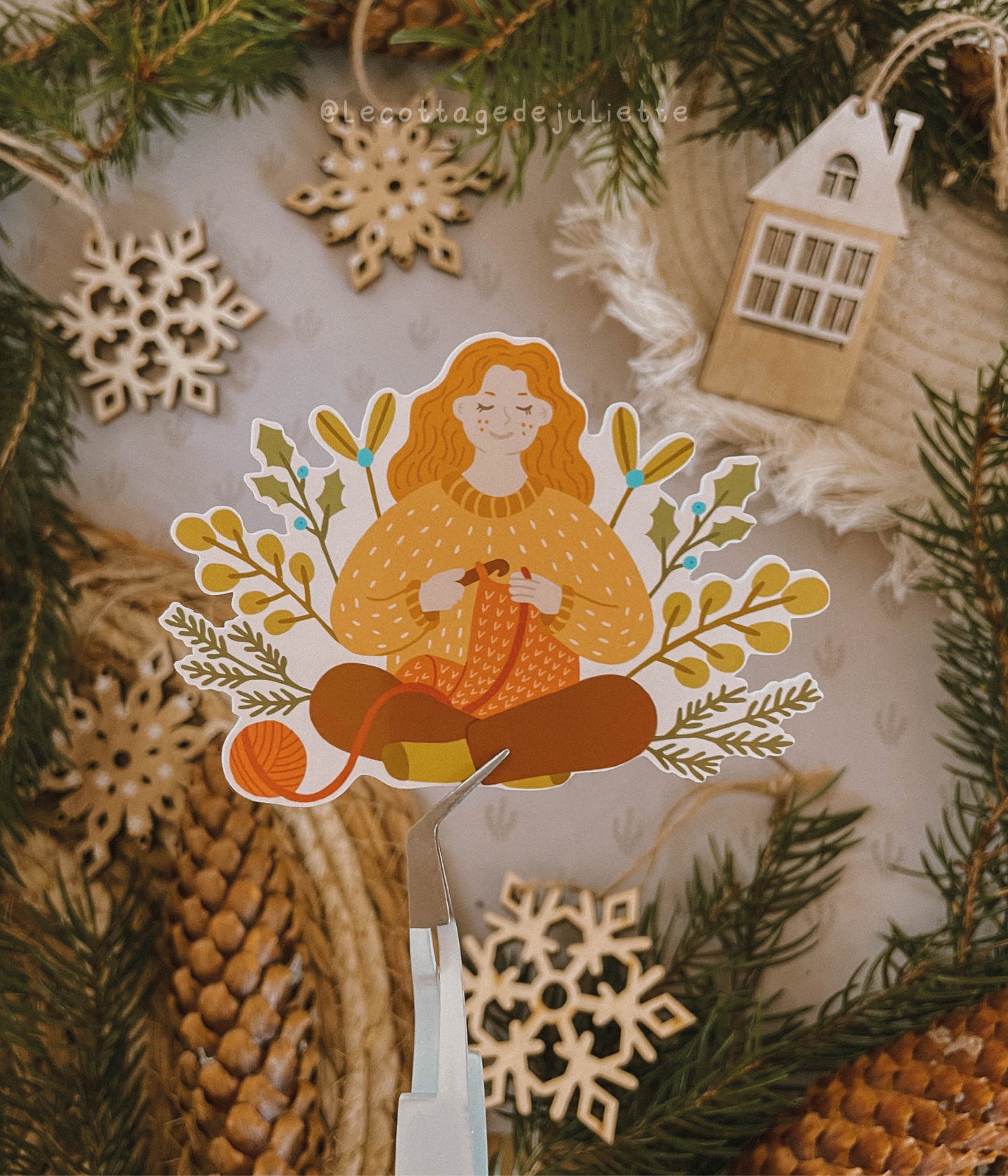 Sticker "Le moment tricot"