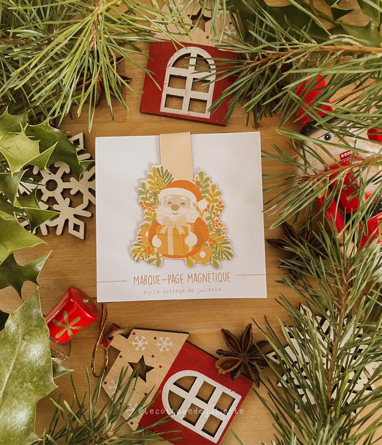 Marque-page magnétique "Le père Noël"