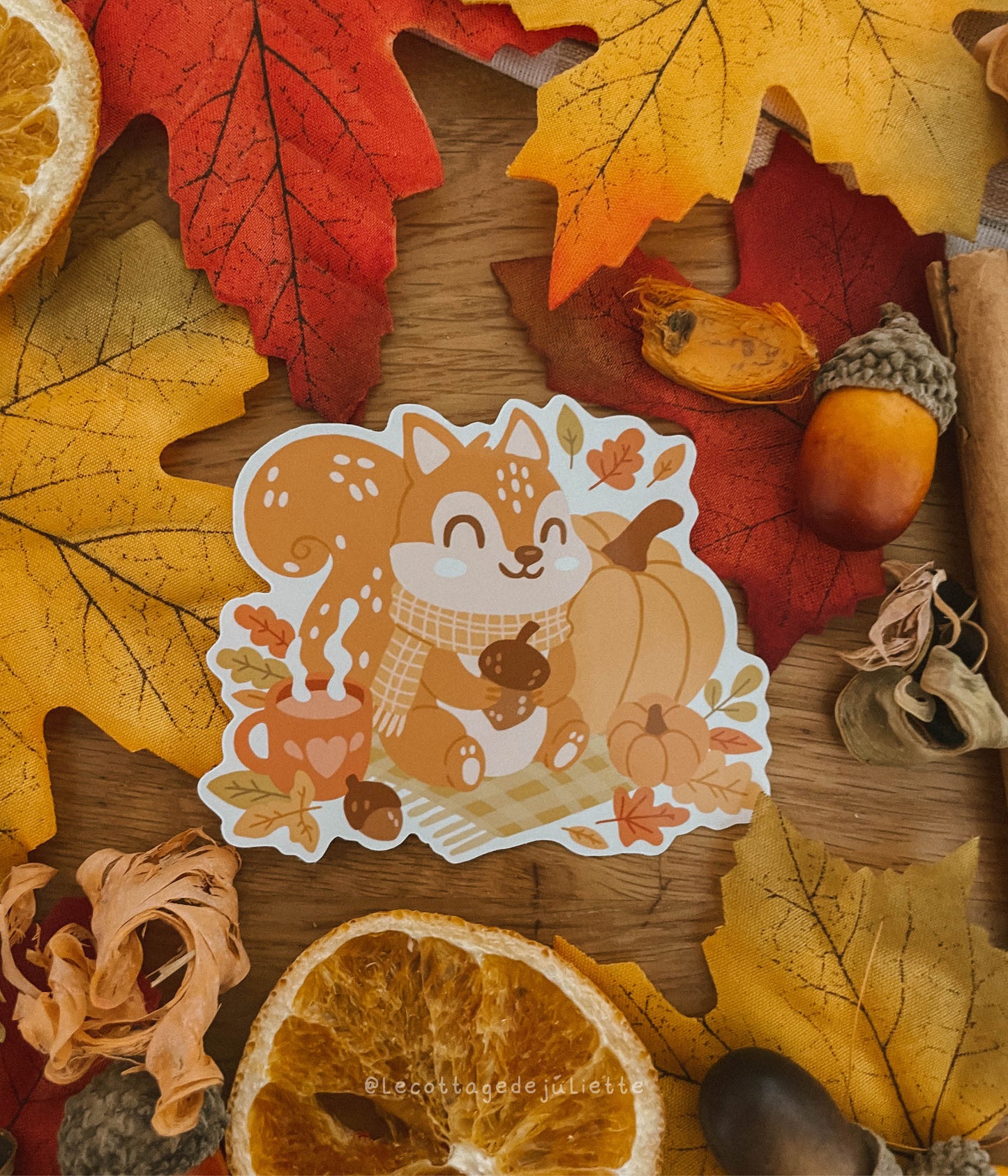 Sticker "Le pic nic de l'écureuil"