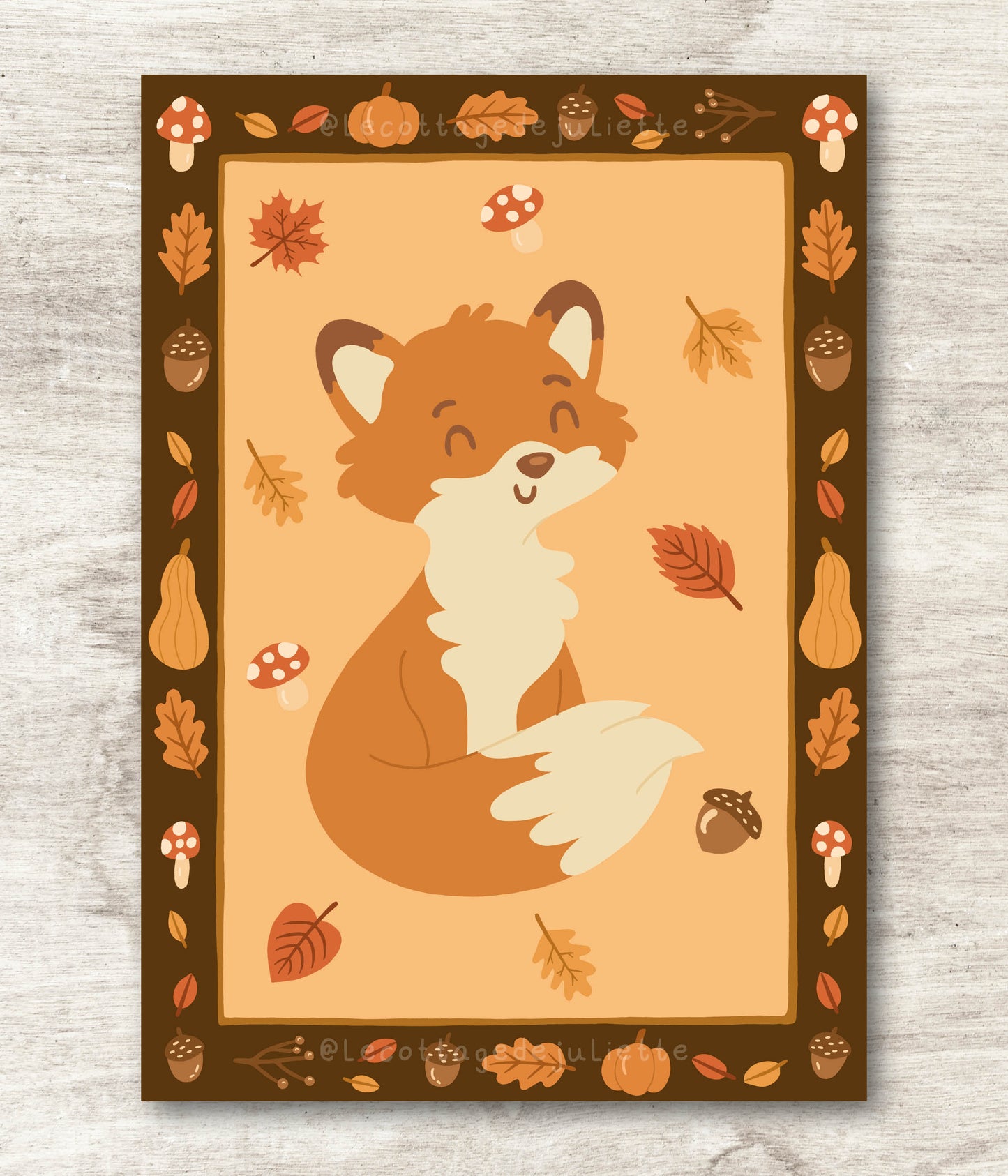 Illustration "Le renard de l'automne"
