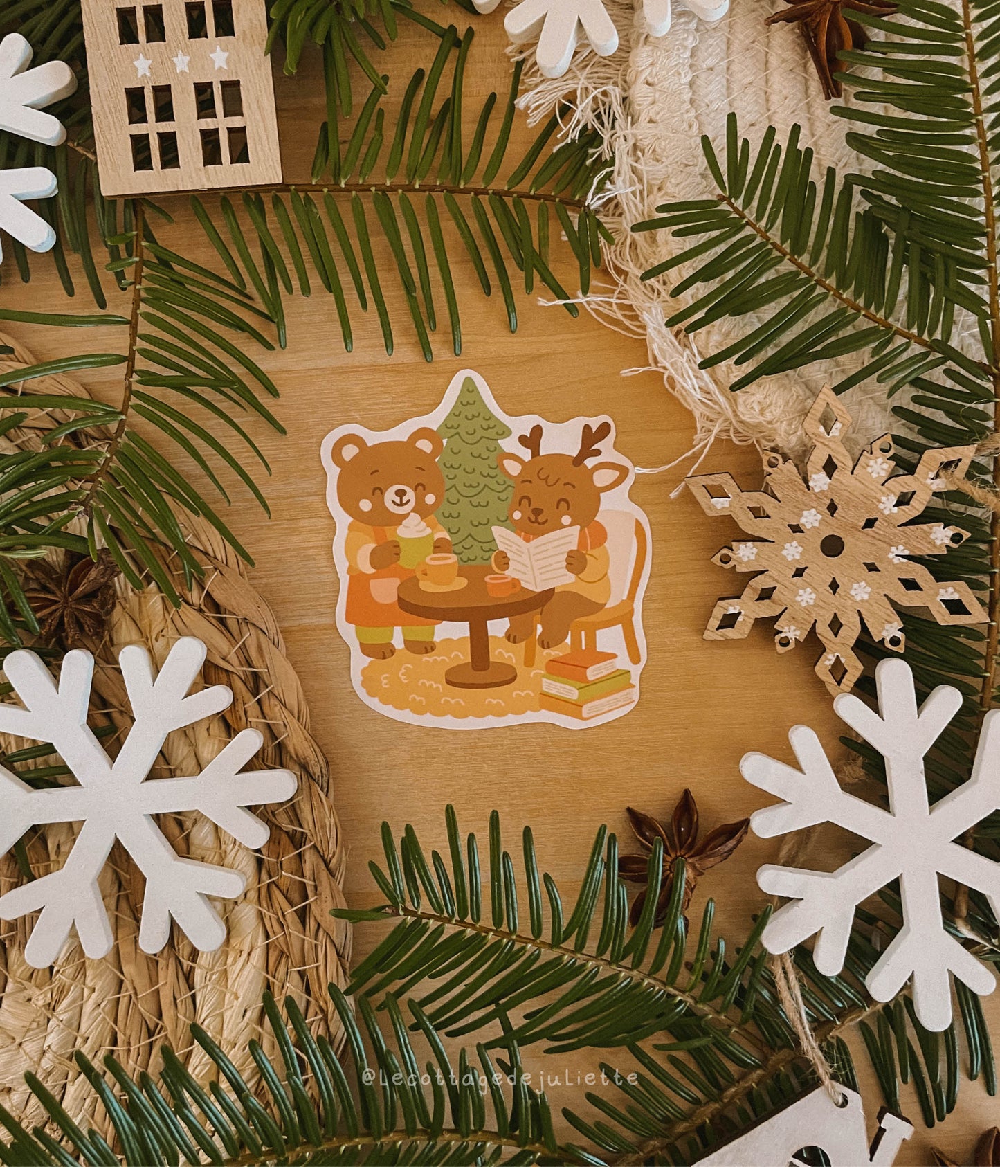 Sticker "Le salon de thé hivernal"