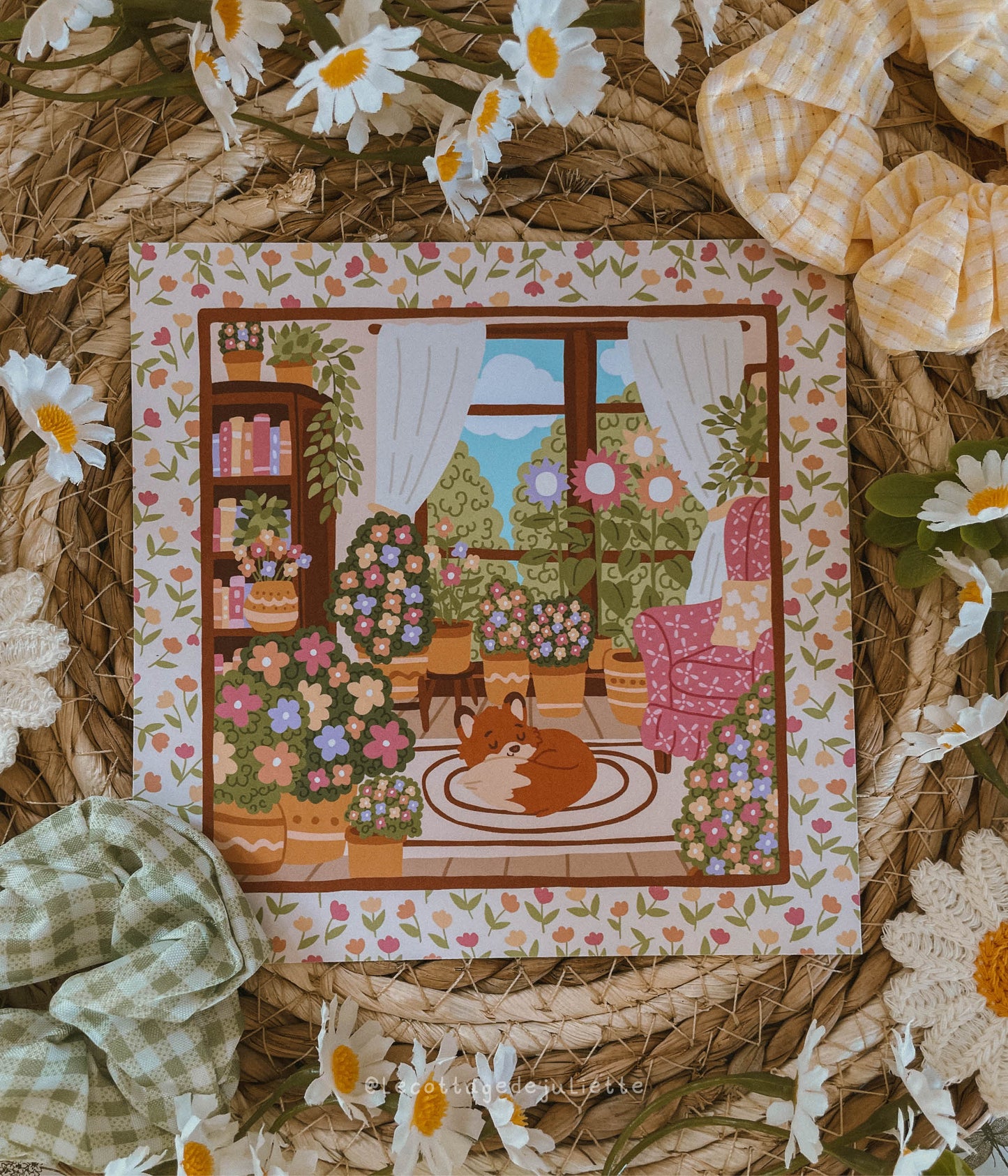Illustration "Le salon fleurit"