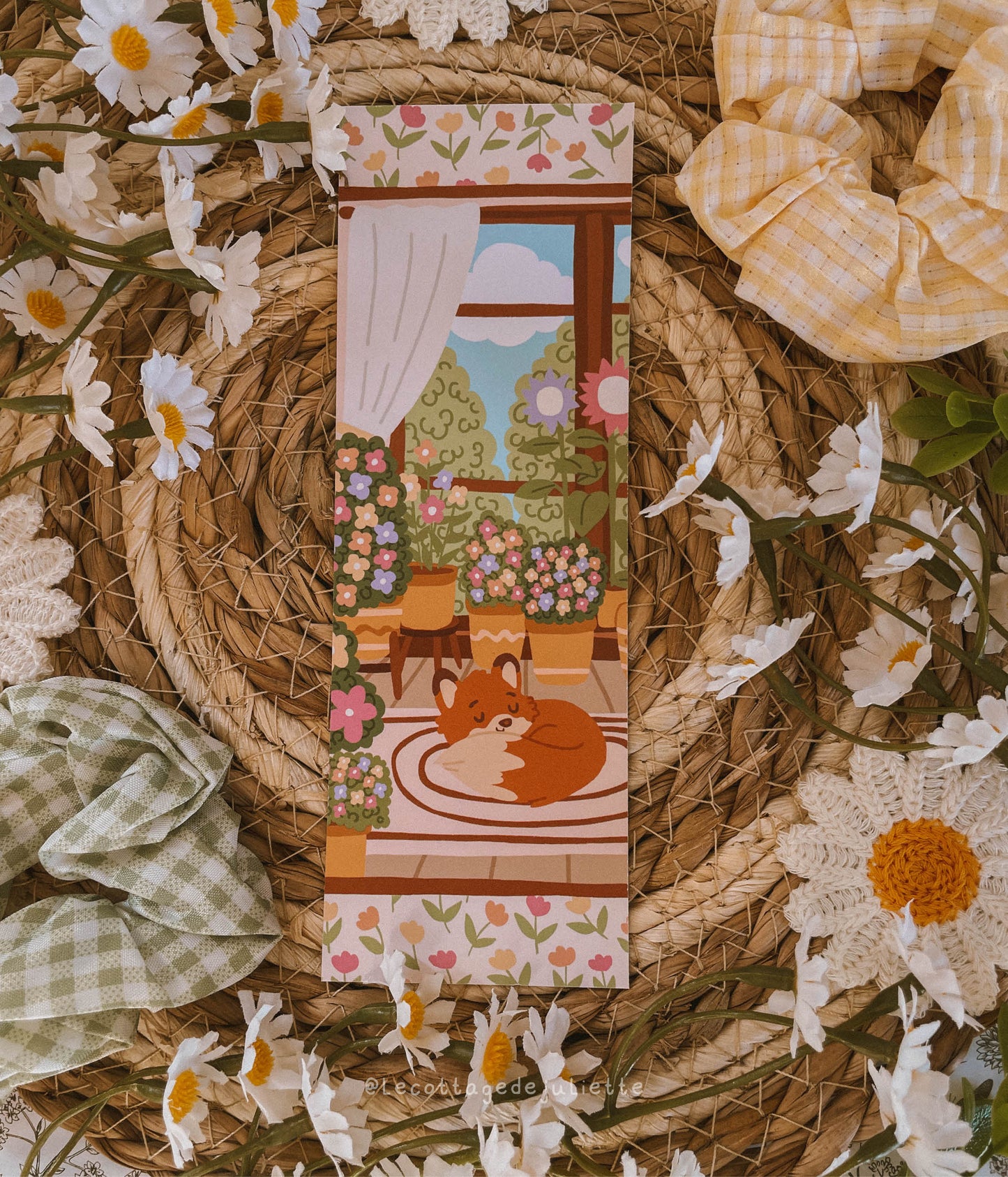 Marque-page "Le salon fleurit"