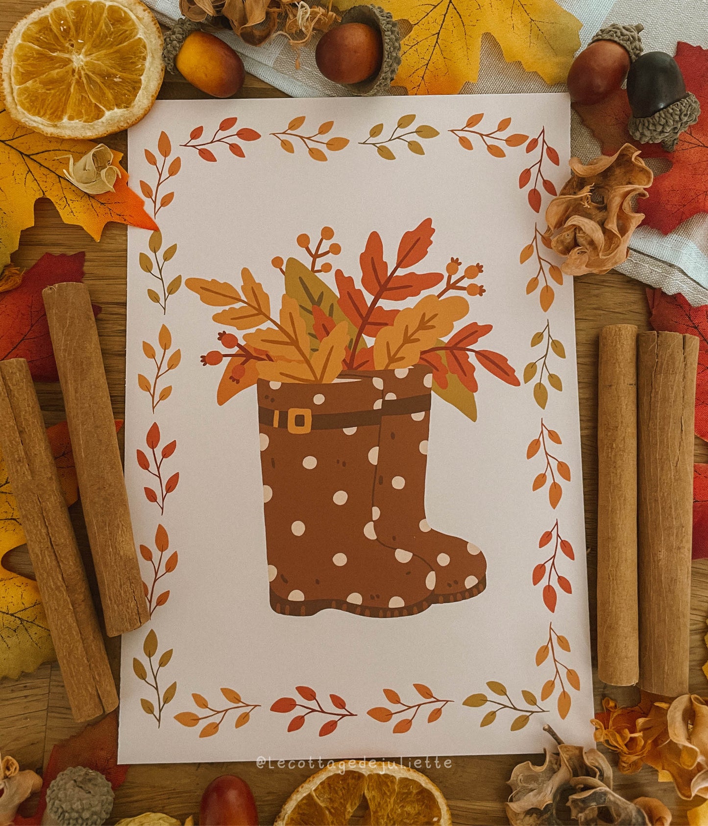 Illustration "Les bottes d'automne"
