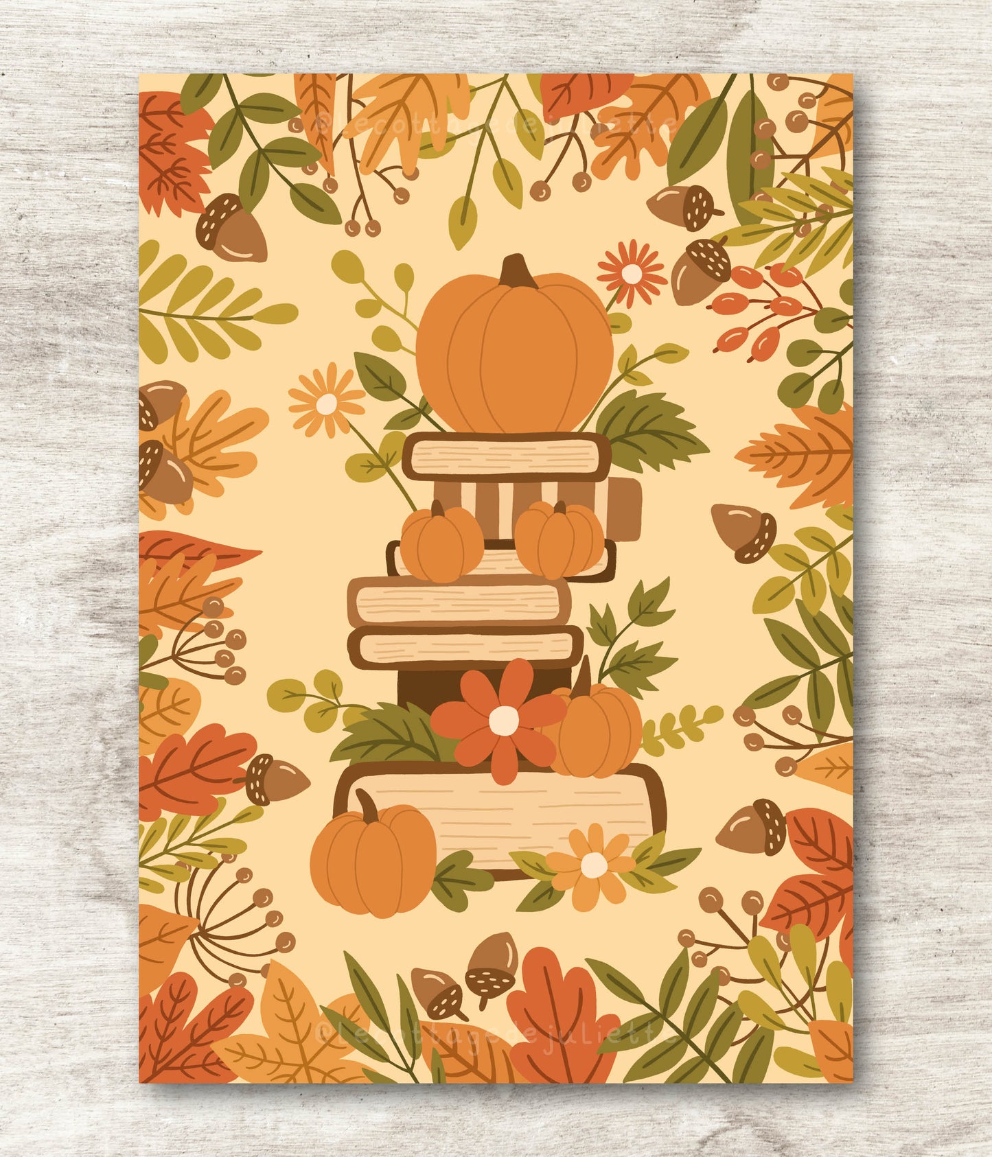 Illustration "Les lecture de l'automne"