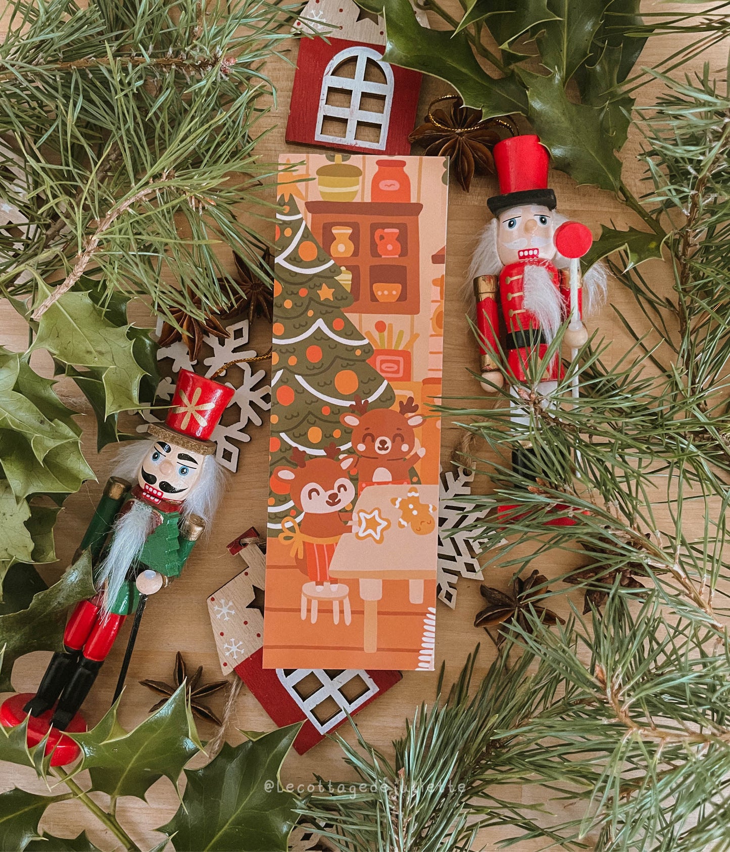 Marque-page "Les rennes en cuisine"