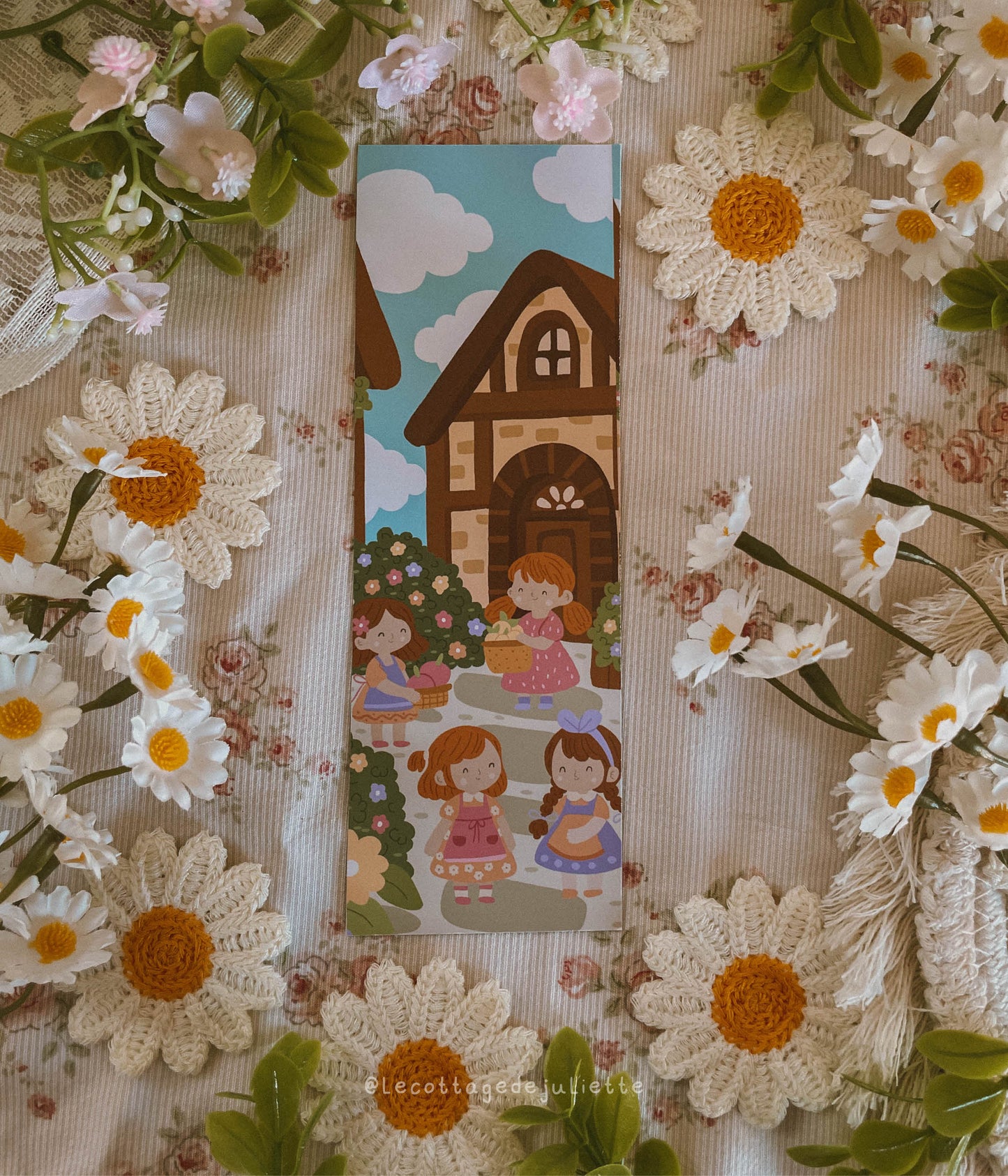 Marque-page "Le village printanier"