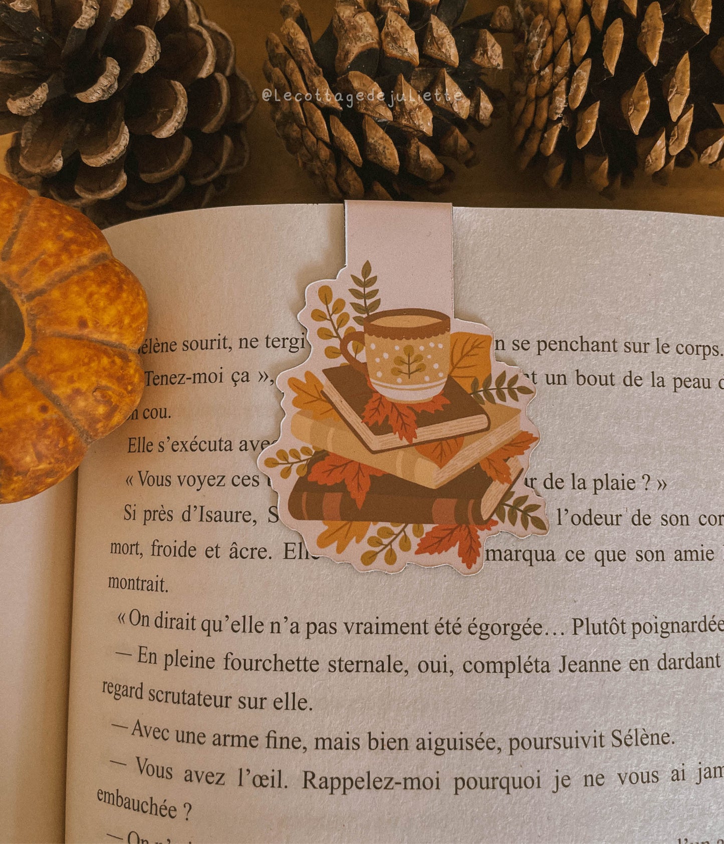 Marque-page magnétique "Moment lecture"