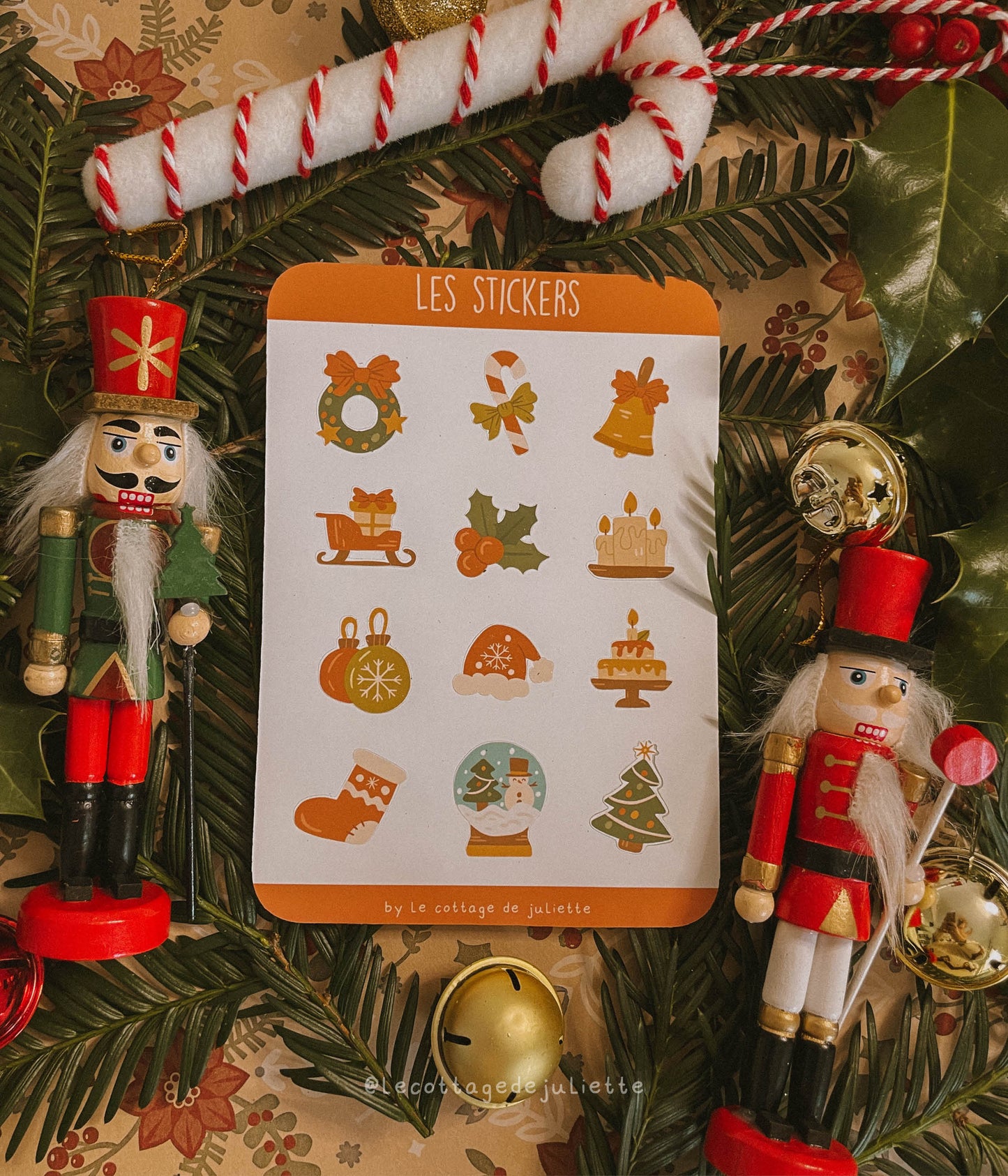 Planche de stickers "Un Noël enchanté"