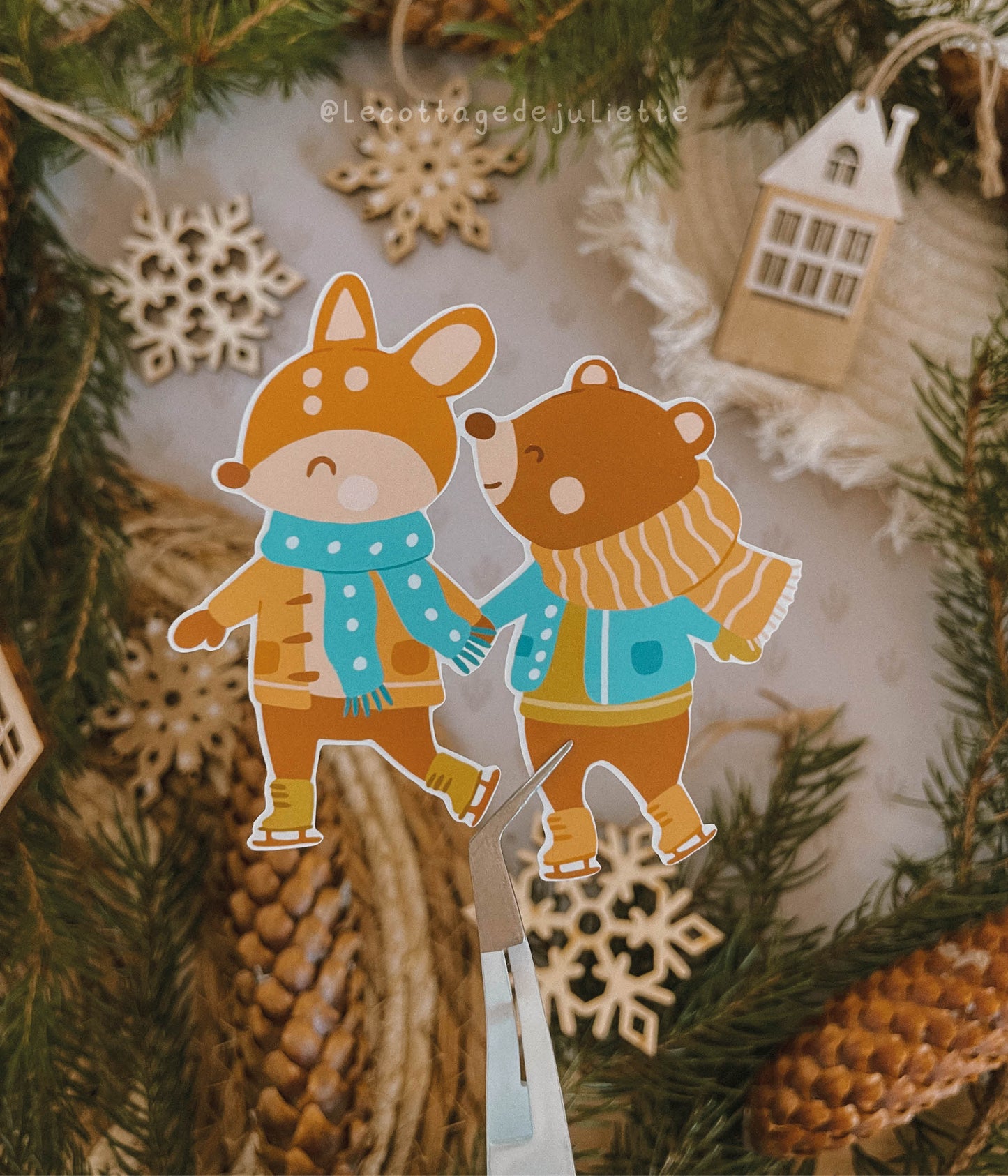 Sticker "Patinage hivernal"