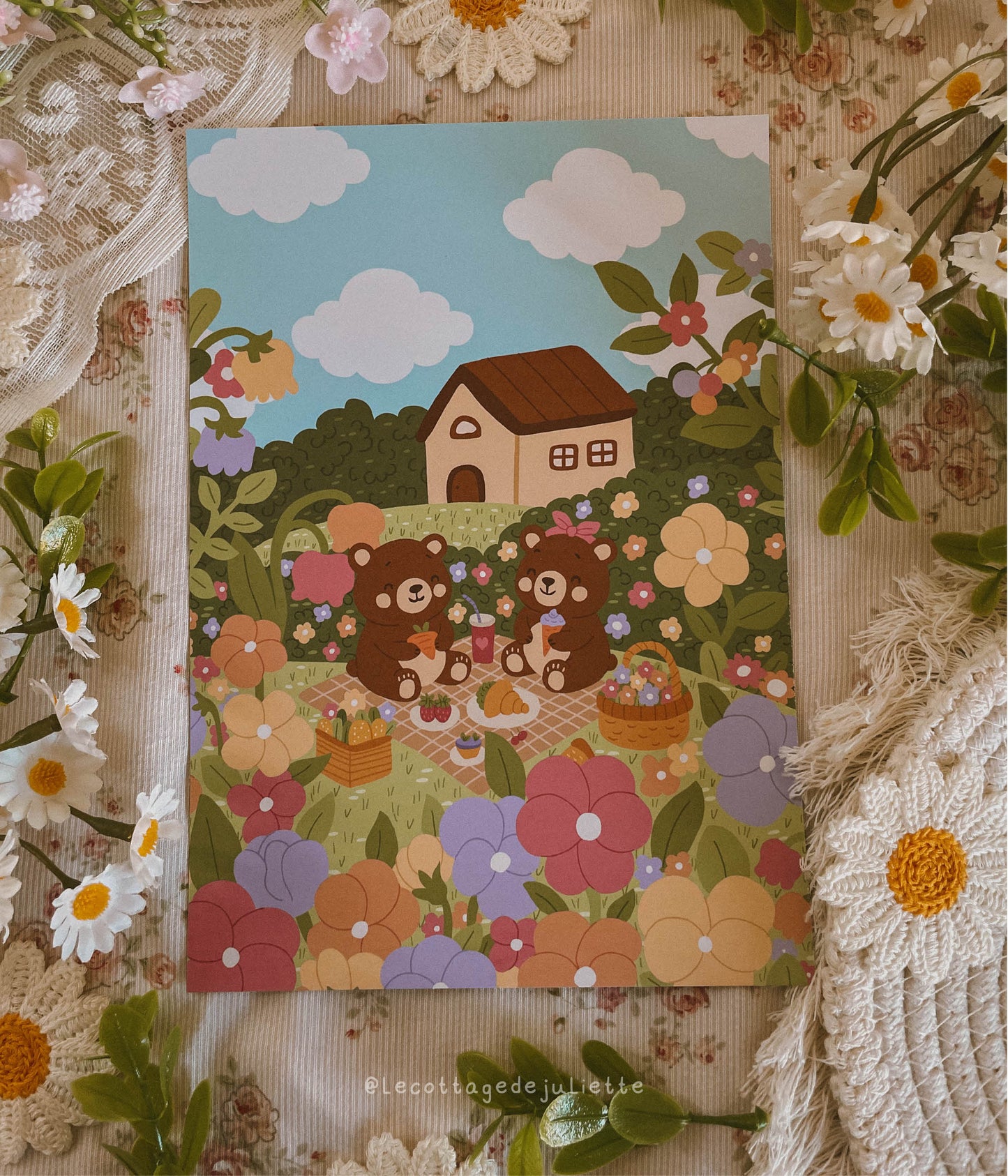 Illustration "Pic nic printanier"