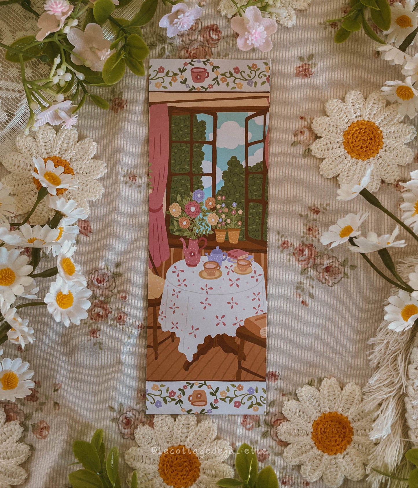 Marque-page "Table printanière"