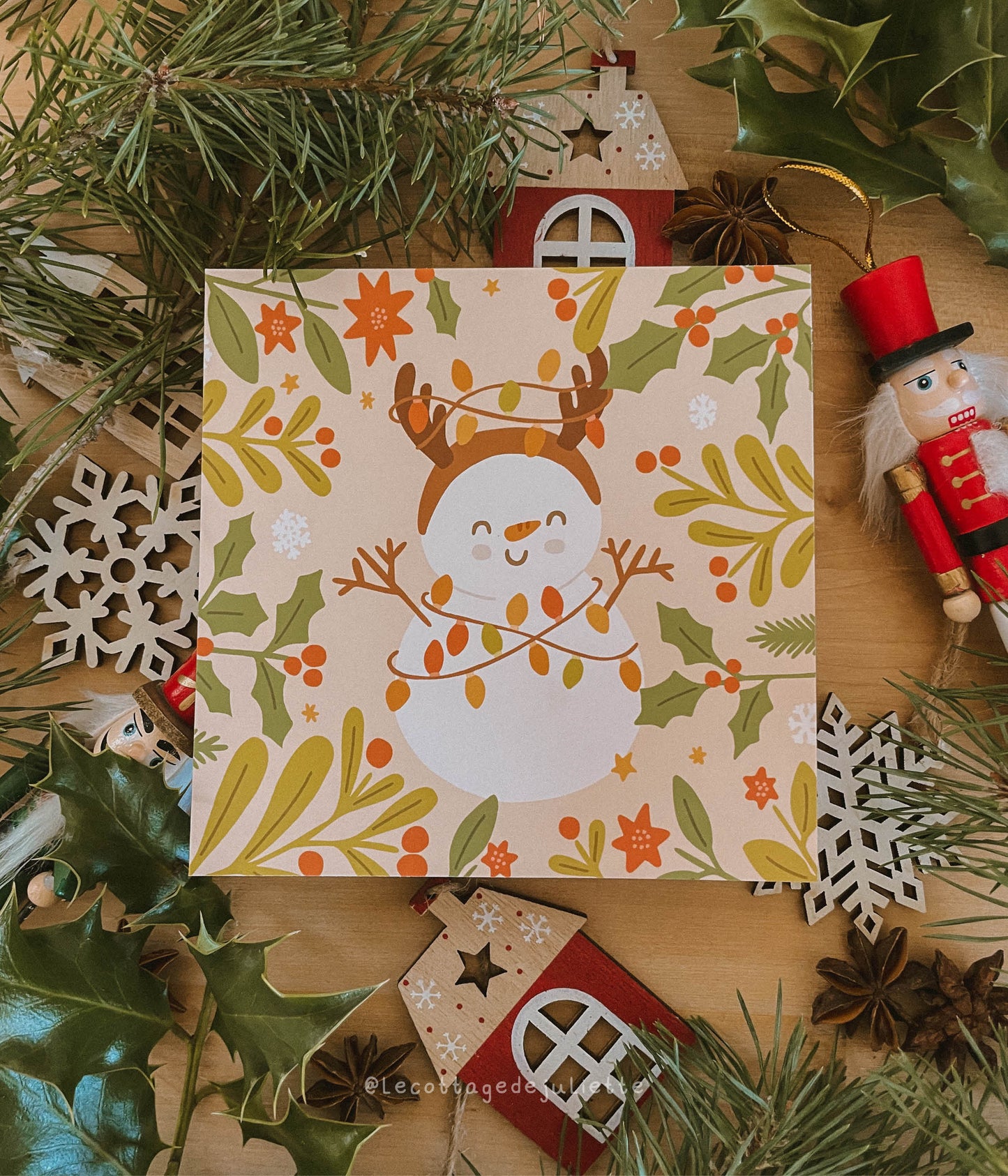 Illustration "The Christmas Snowman"