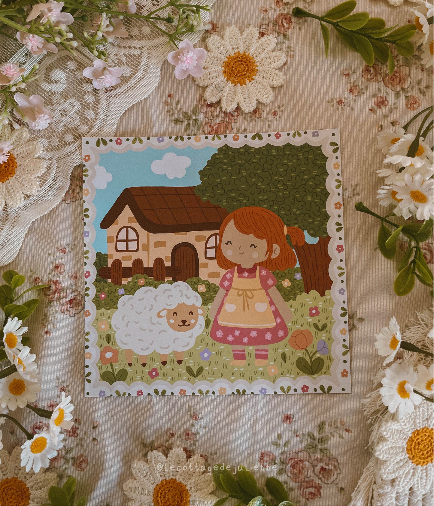 Illustration "The Shepherdess of Spring"