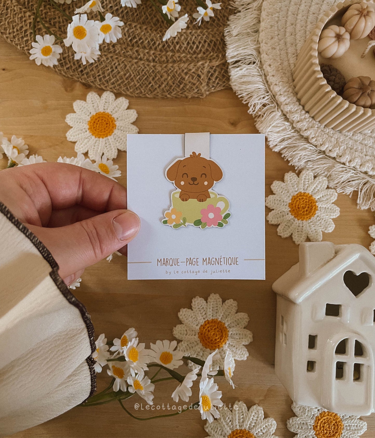 Marque-page magnétique "The cute dog"