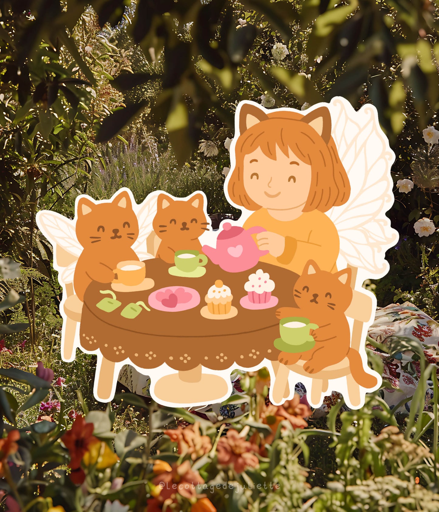 Sticker "The fairy's tea time"