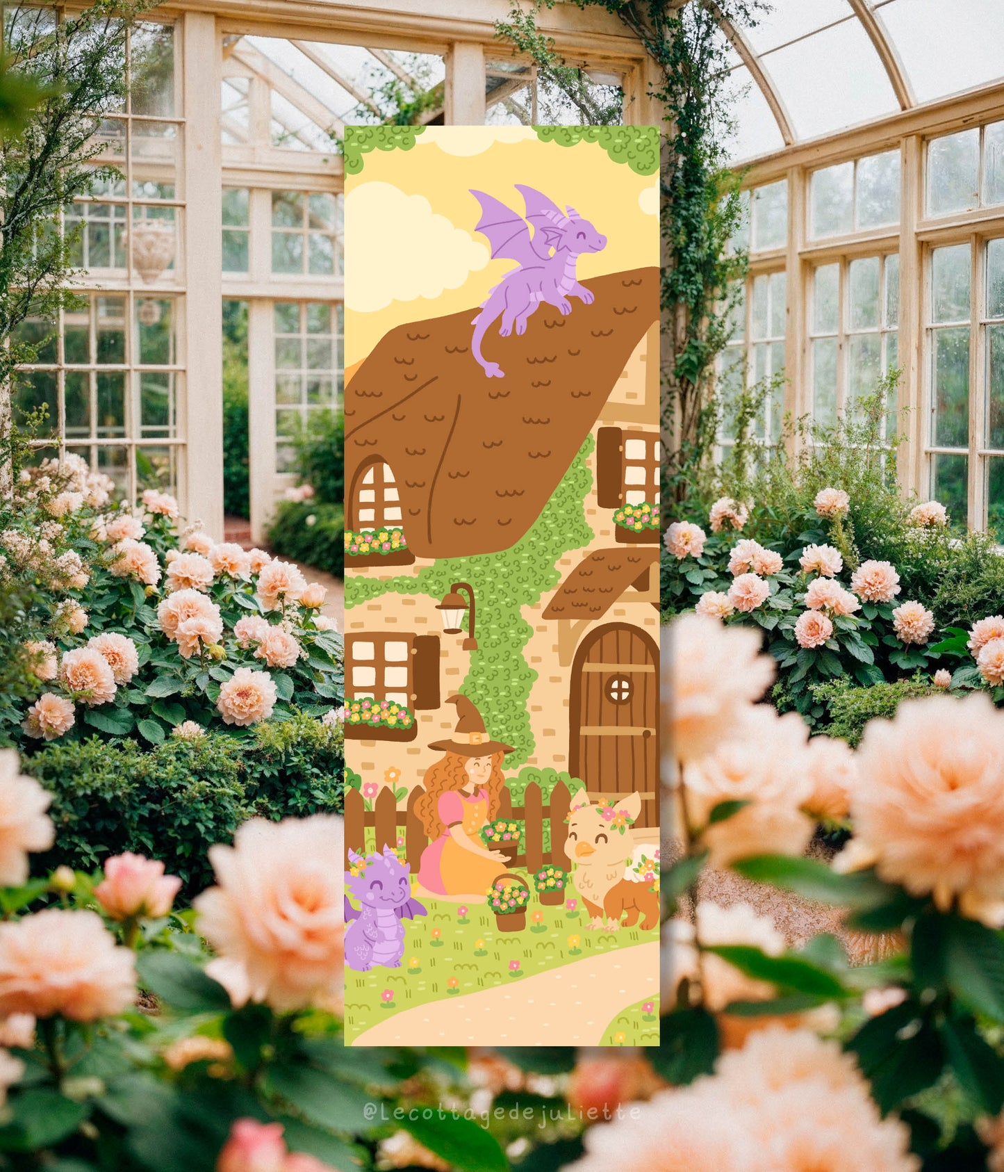 Marque-page "The magical flower harvest"